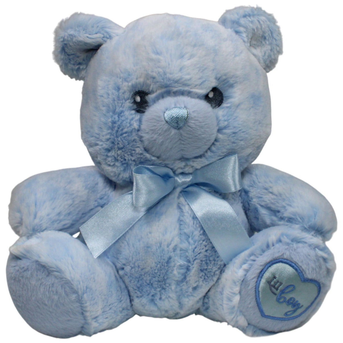 123000017009 Aurora Baby, superweicher blauer Teddy "Lil boy" Kuscheltier Kumpel Leo 25cm Blau Gebraucht