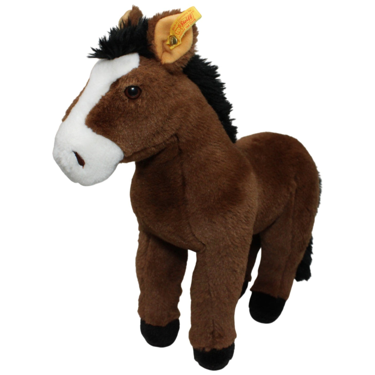 123000017011 Steiff Großes Wildpferd, braun Kuscheltier Kumpel Leo 35cm Braun Gebraucht