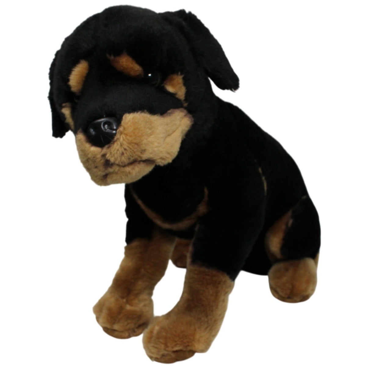 123000017018 Carrefour Schöner XL Rottweiler Kuscheltier Kumpel Leo 40cm Braun Gebraucht