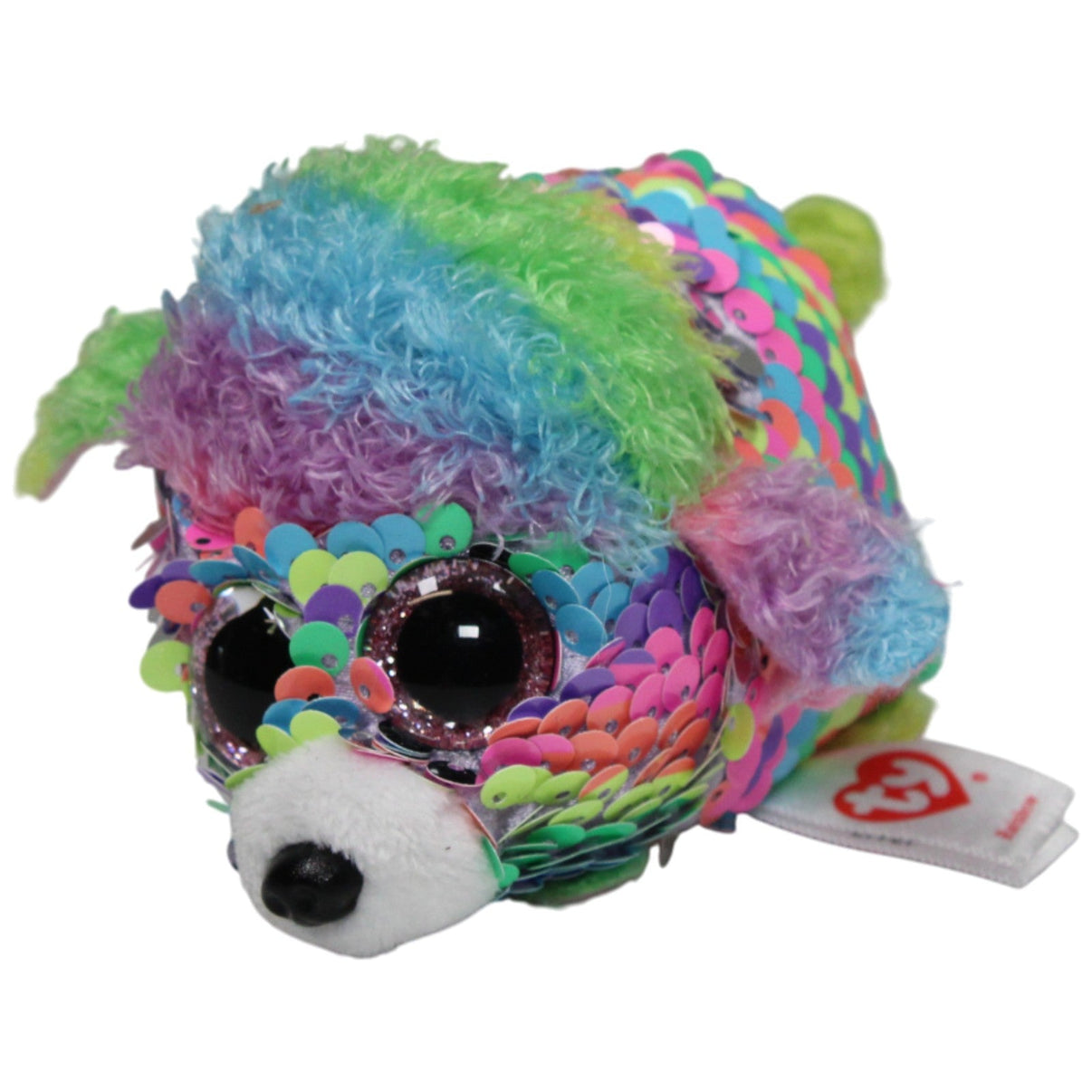 123000017043 TY Flippables, Pudel Rainbow Kuscheltier Kumpel Leo 2017 9cm Gebraucht