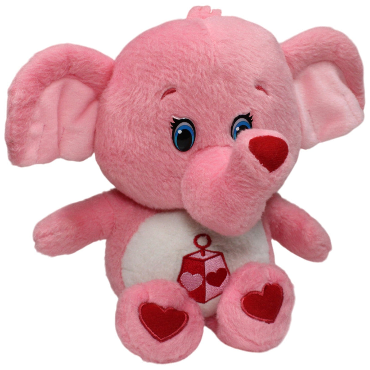 123000017051 Care Bears Großherz - Elefant aus Die Glücksbärchis, rosa Kuscheltier Kumpel Leo 35cm Gebraucht Kuscheltier