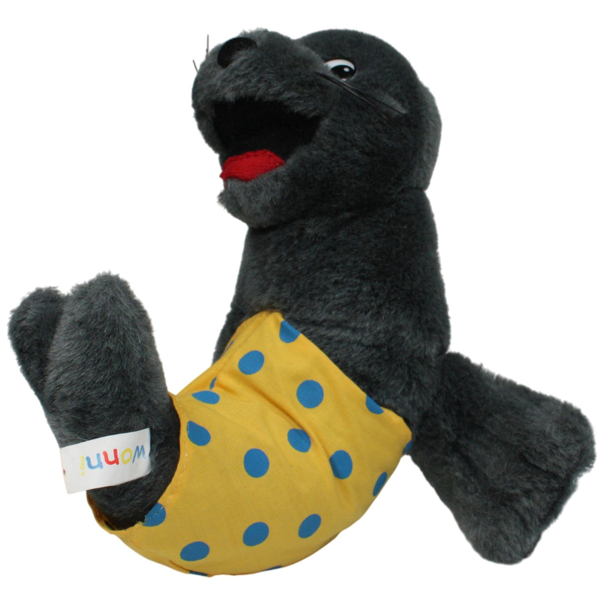 123000017057 Wonnemar Robbe, grau Kuscheltier Kumpel Leo 23cm Gebraucht Gelb