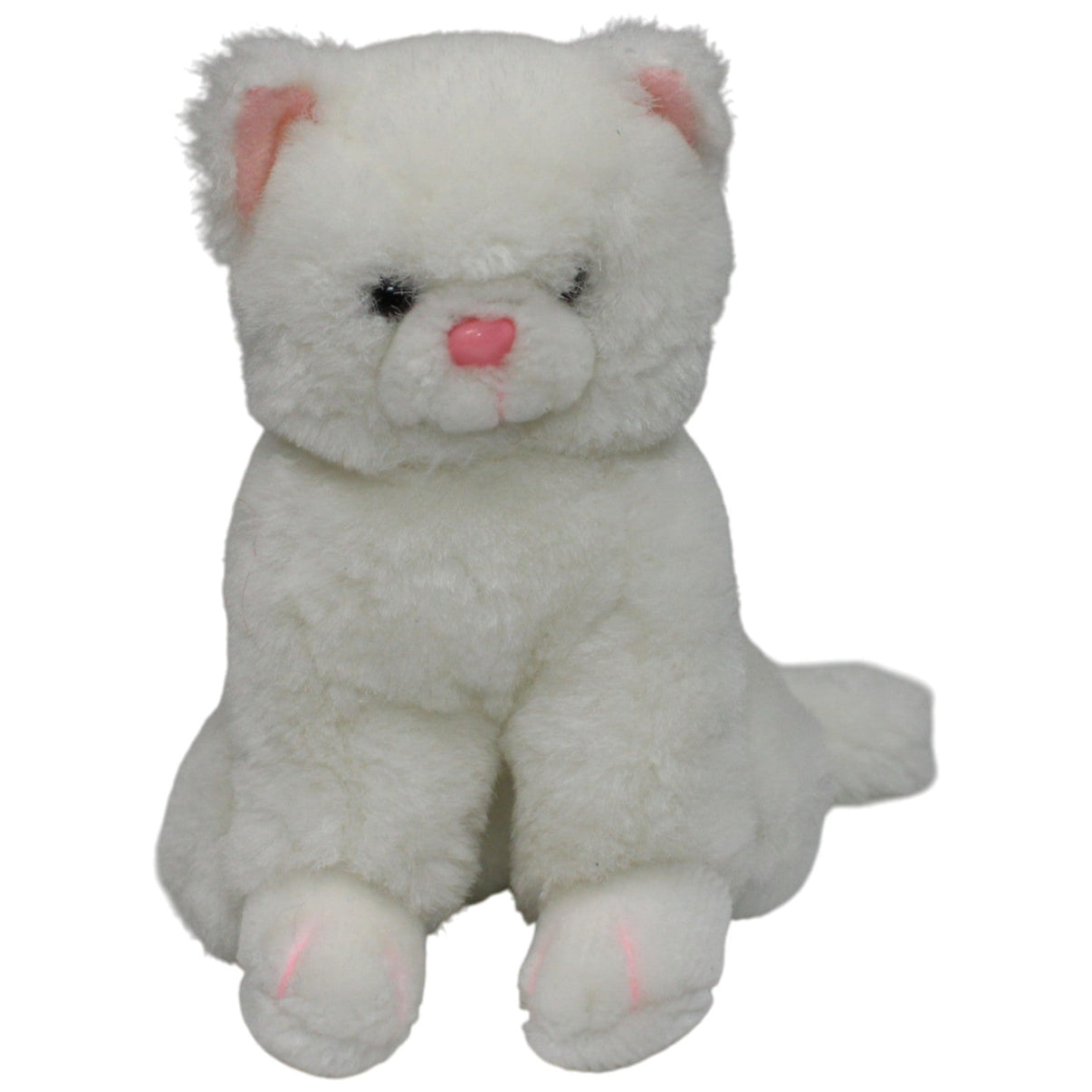 123000017059 Unbekannt Süße weiße kleine Katze Kuscheltier Kumpel Leo 16cm Gebraucht Kuscheltier