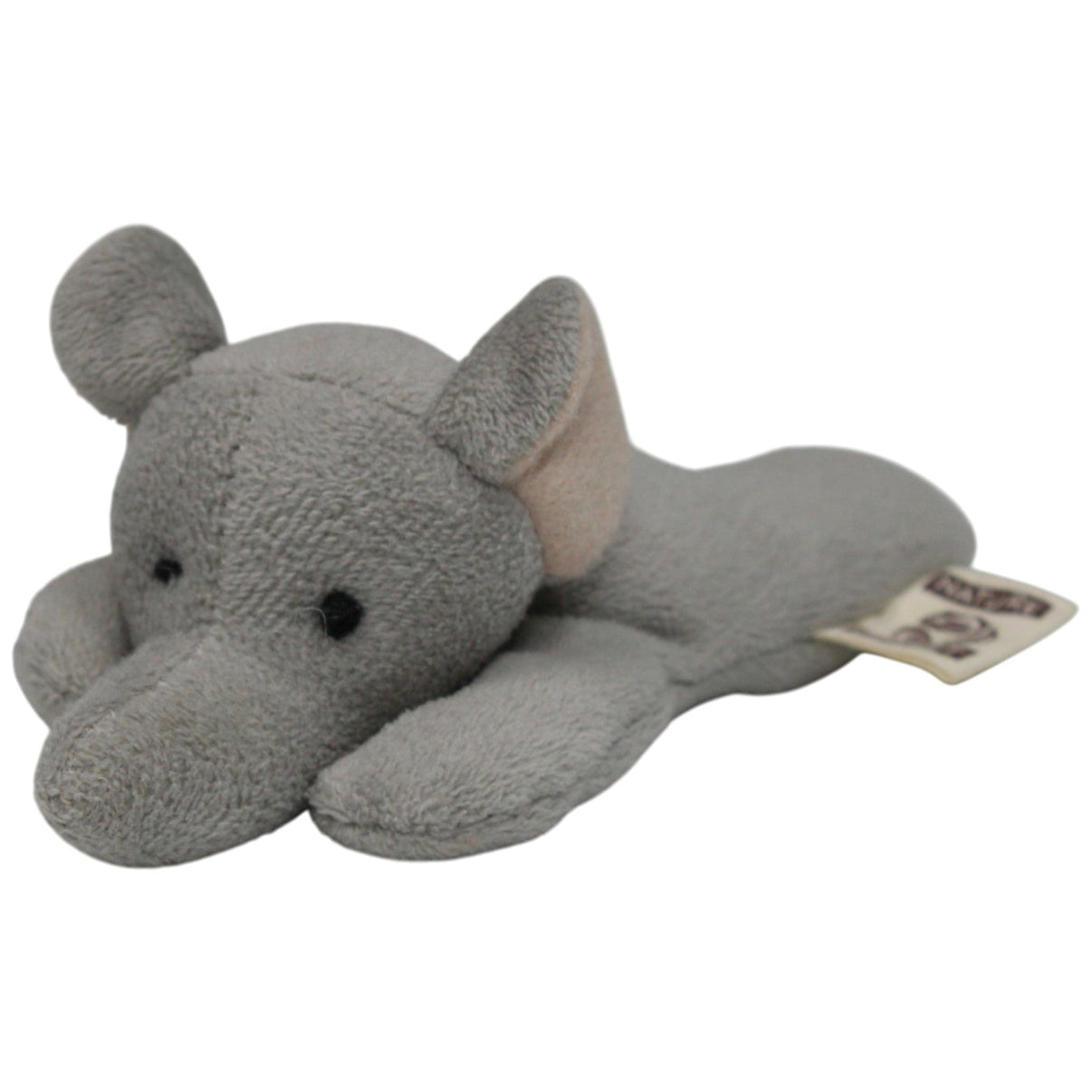 123000017061 Nature Planet Kleiner Elefant, liegend Kuscheltier Kumpel Leo 14cm Gebraucht Grau