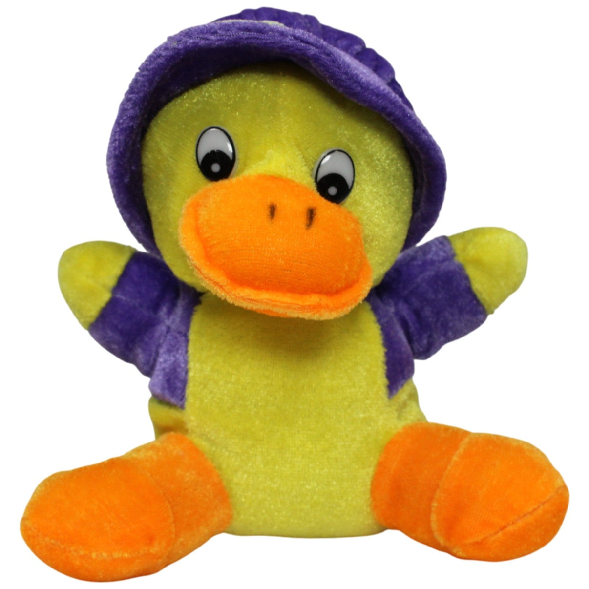 123000017064 Unbekannt Süße Ente mit lila Kleidung Kuscheltier Kumpel Leo 15cm _Vintage_ Gebraucht