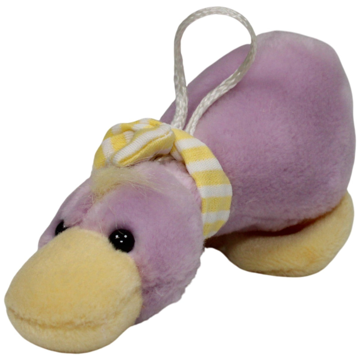 123000017089 NICI Lila Ente mit Schal Kuscheltier Kumpel Leo 15cm Gebraucht Gelb
