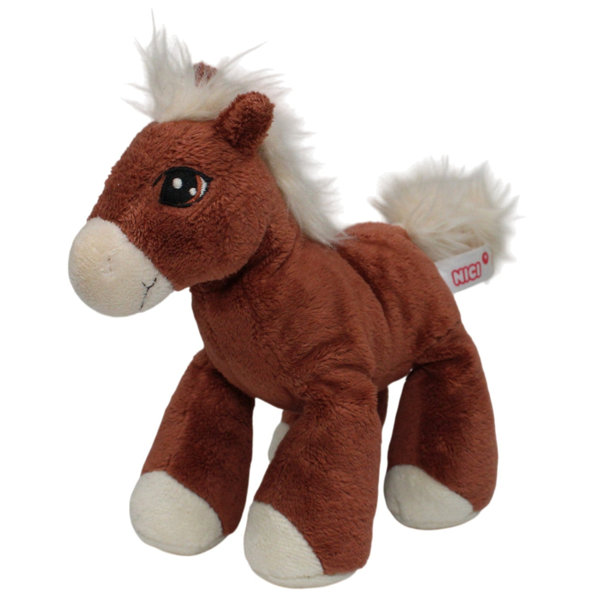 123000017093 NICI Soulmates, braunes Pferd Velvet Kuscheltier Kumpel Leo 18cm Beige Braun