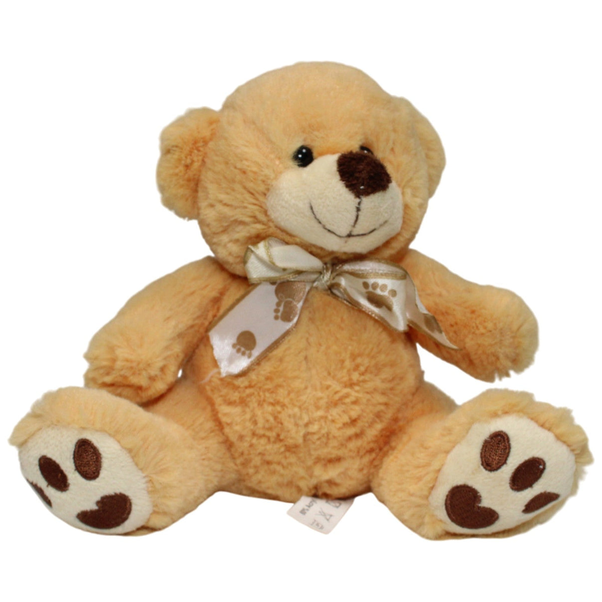 123000017113 Euro Souvenirs Süßer Teddy mit Schleife, hellbraun Kuscheltier Kumpel Leo 16cm Beige Braun