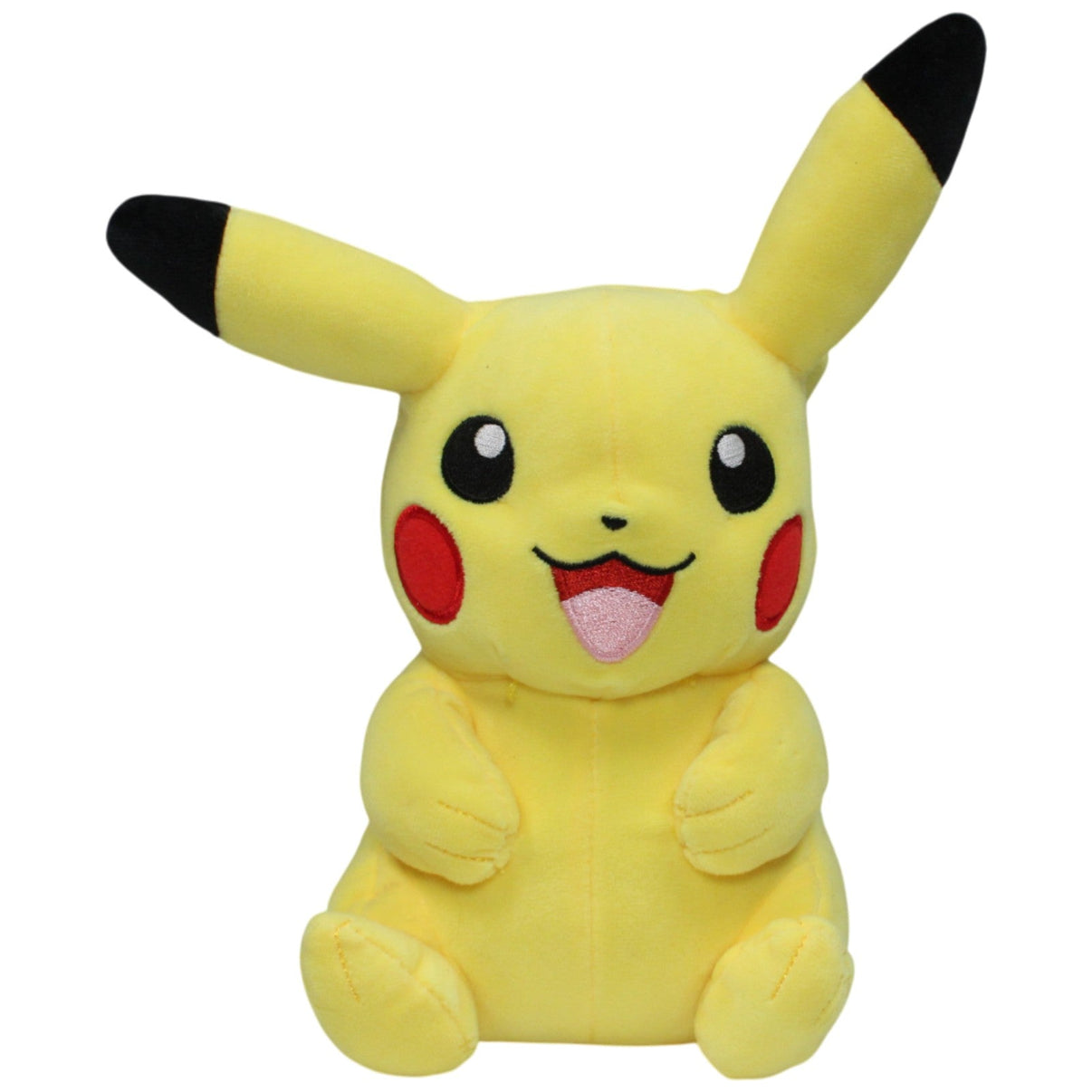 123000017123 Jazwares Lachendes Pikachu aus Pokémon Plüschfigur Kumpel Leo 25cm Gebraucht Gelb