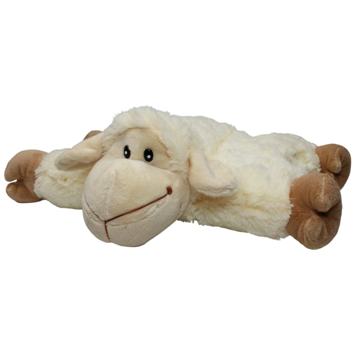 123000017128 SUN - DAY Weißes Schaf mit Klett Kuscheltier - Kissen Kumpel Leo 49cm Beige Einzigartiges Produkt