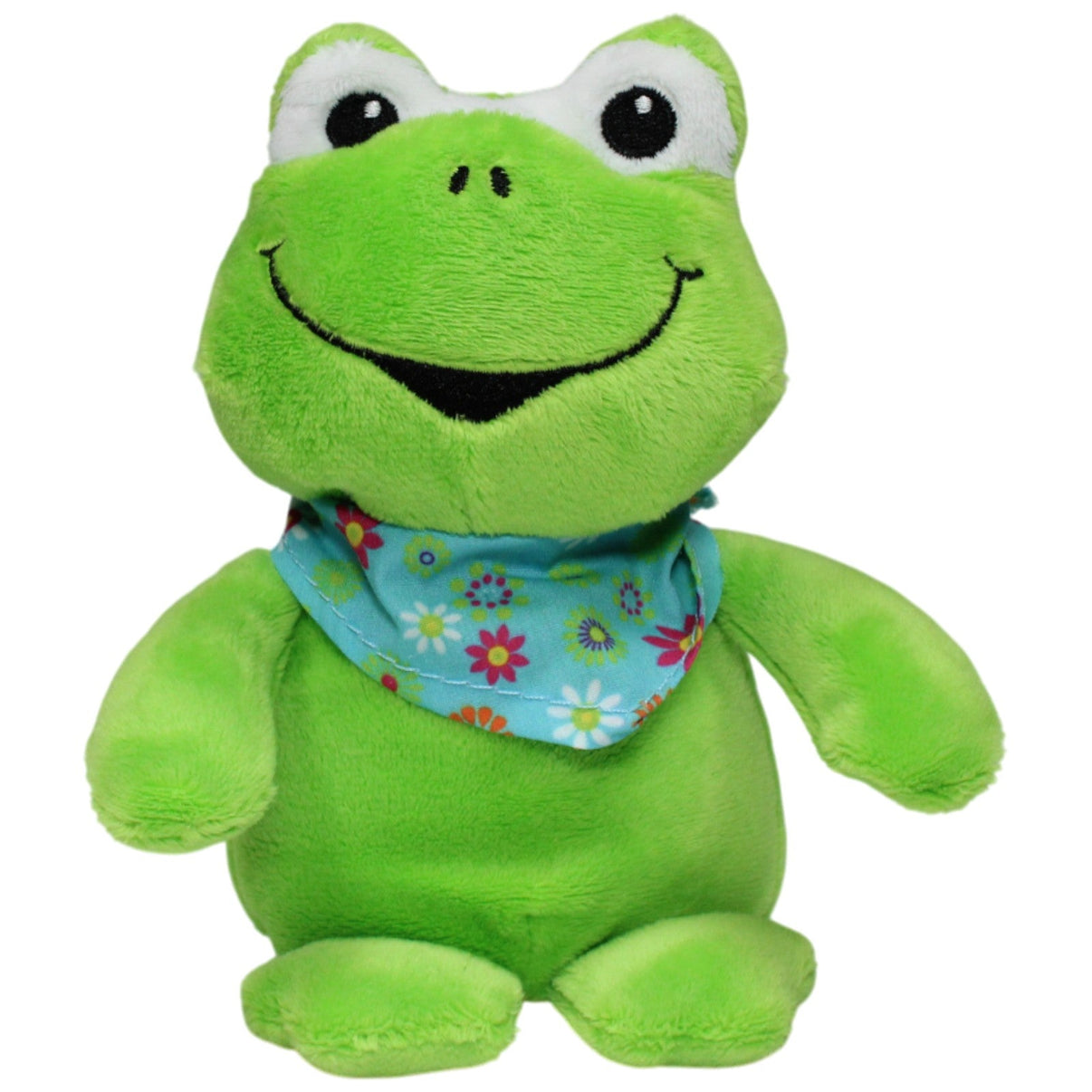 123000017135 Windel Süßer Frosch mit Halstuch Kuscheltier Kumpel Leo 18cm Gebraucht Grün