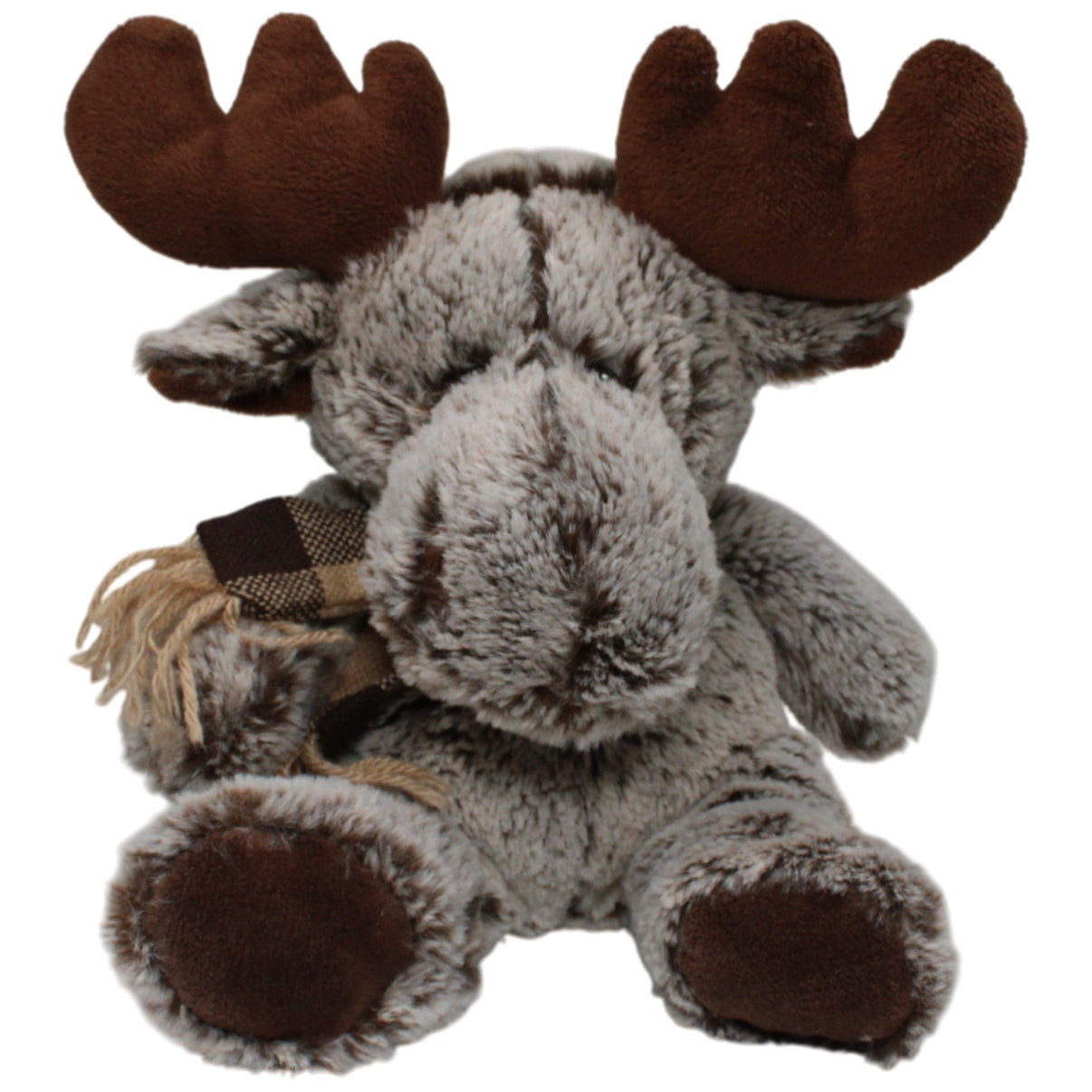 123000017136 G. Wurm Weicher Elch mit Schal, sitzend Kuscheltier Kumpel Leo 25cm Braun Gebraucht