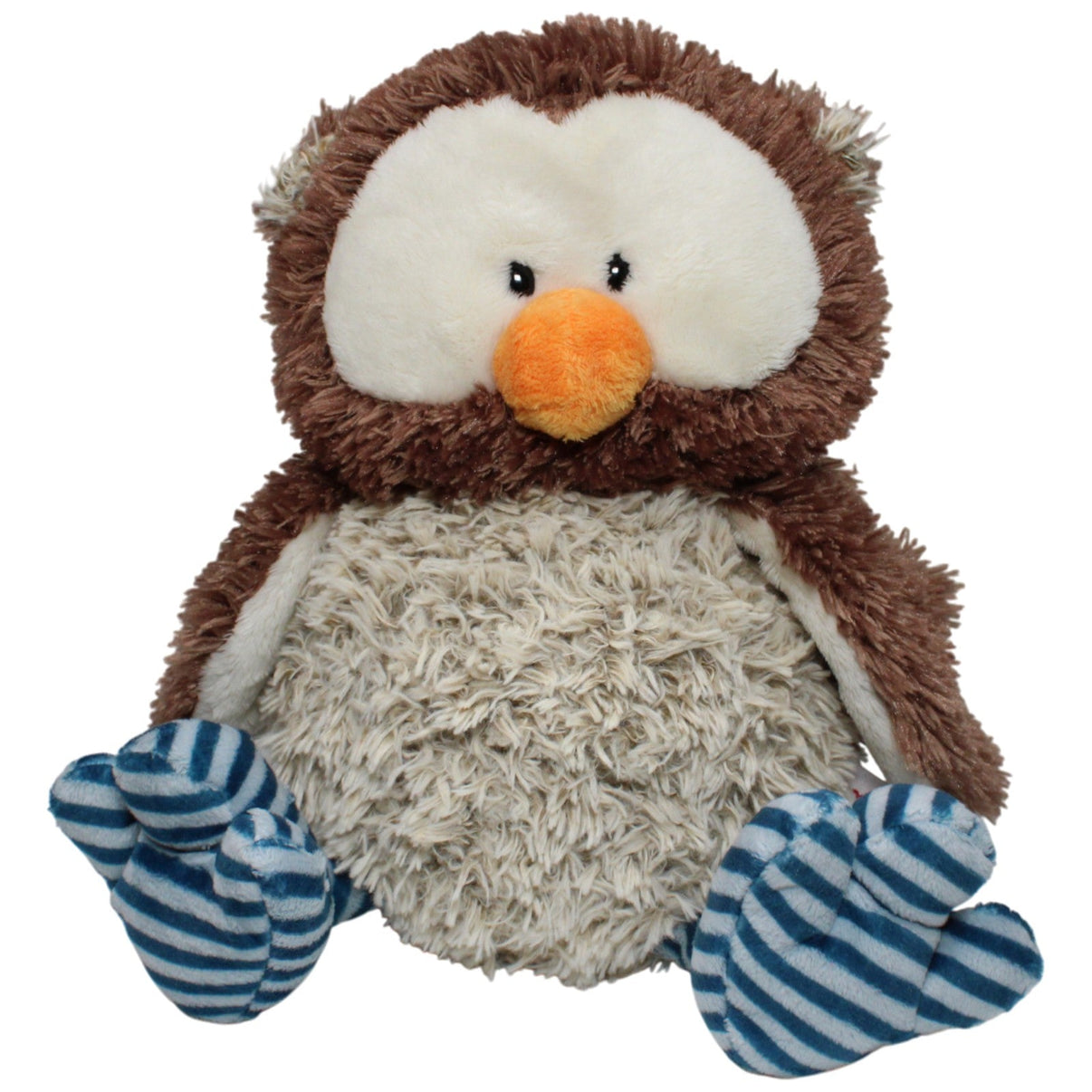 123000017141 NICI Eule Oscar mit drehbarem Kopf, groß Kuscheltier Kumpel Leo 35cm Beige Blau