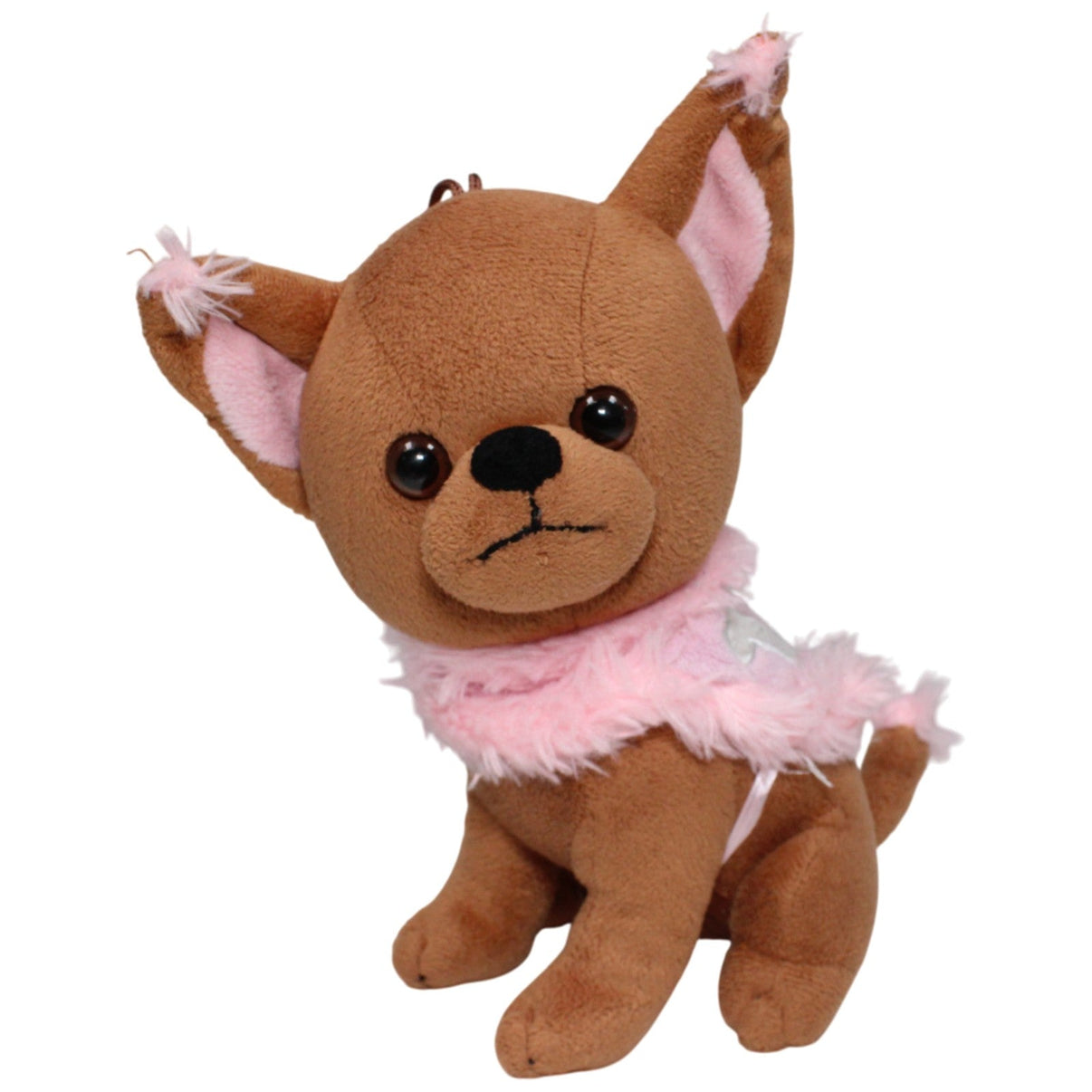 123000017144 Paul Import Süßer Chihuahua mit rosa Jäckchen Kuscheltier Kumpel Leo 22cm Braun Gebraucht