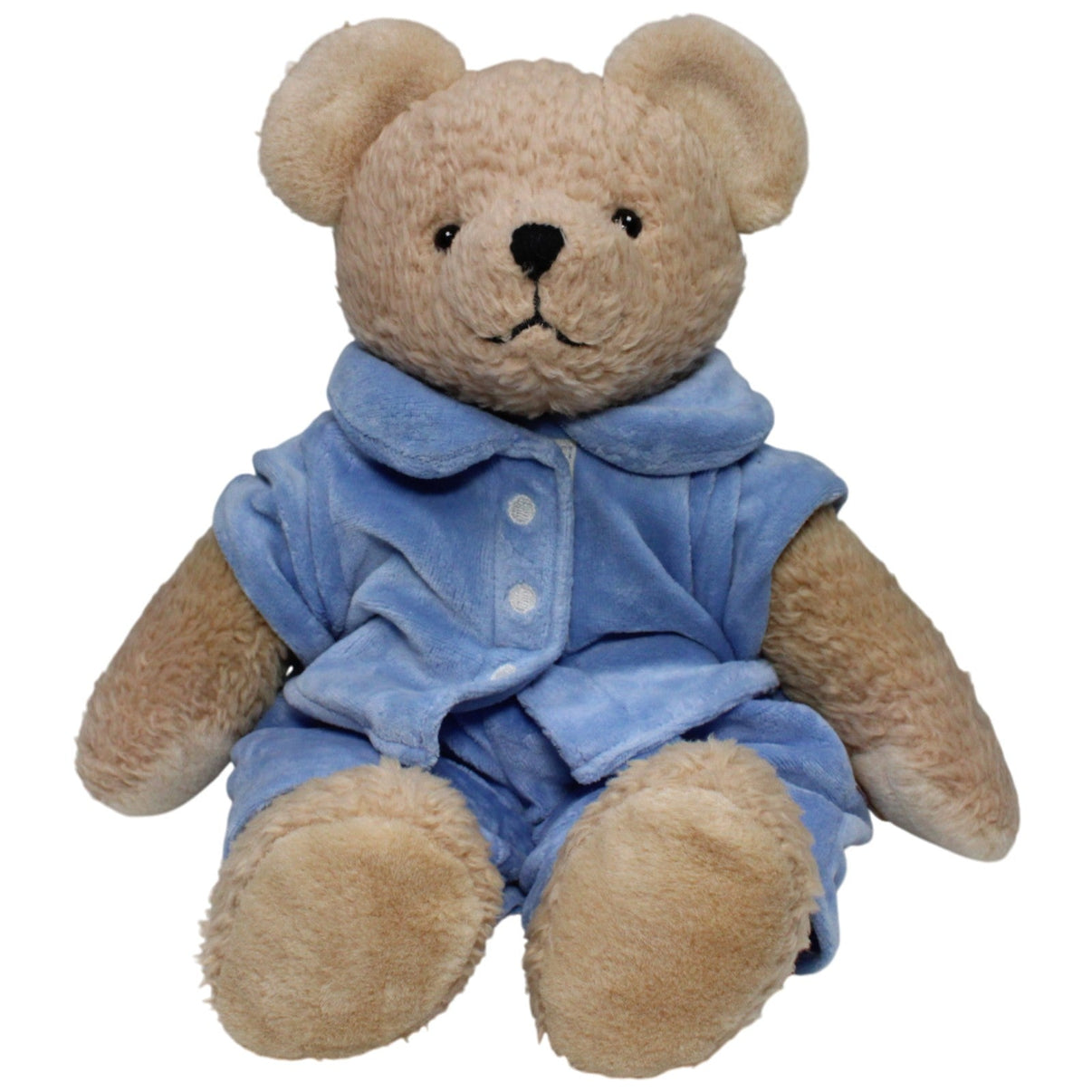 123000017166 Amtoys Noukie's, großes Teddy mit blauem Schlafanzug Kuscheltier Kumpel Leo 35cm Beige Blau