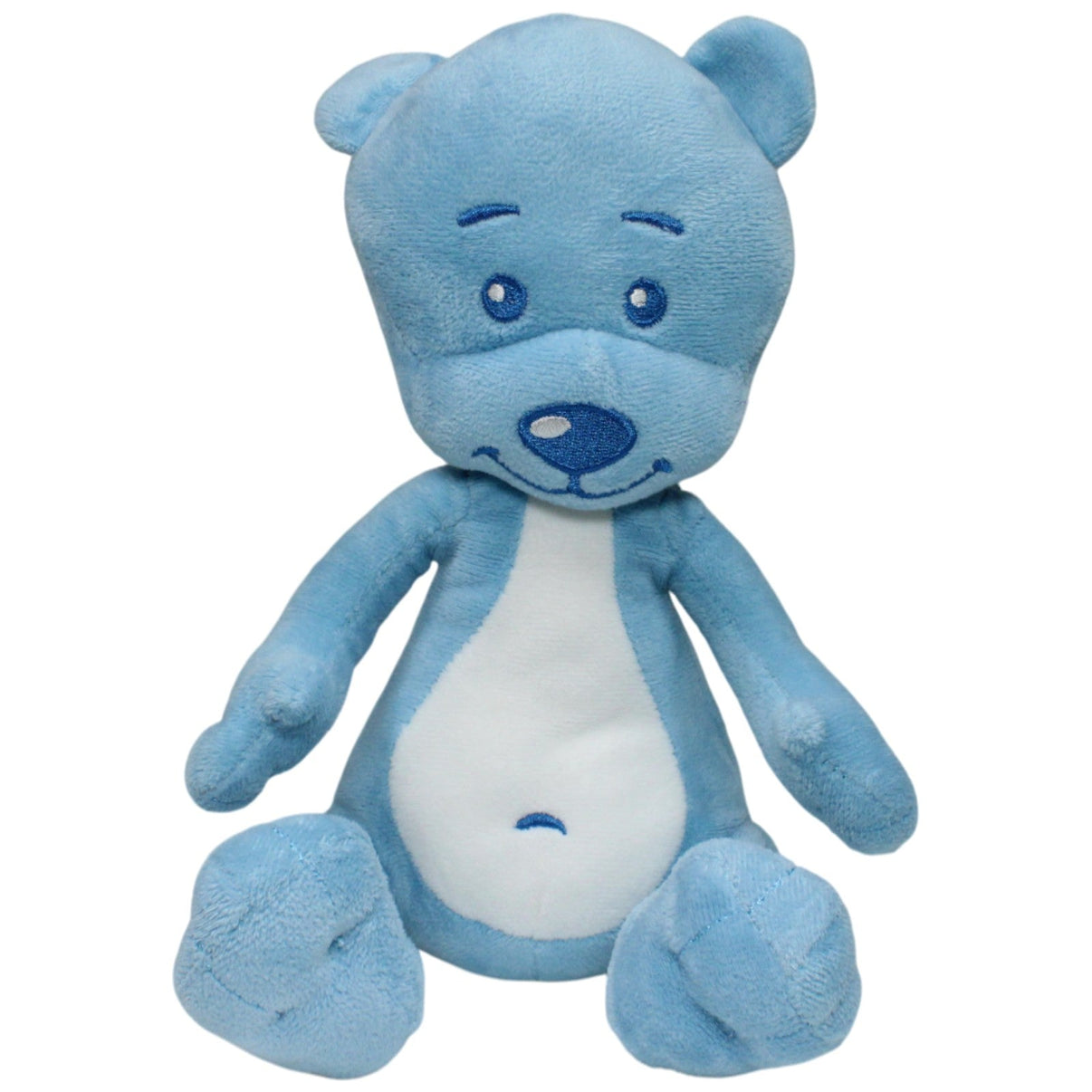 123000017168 NIVEA Baby, blauer Bär Kuscheltier Kumpel Leo 24cm Blau Gebraucht