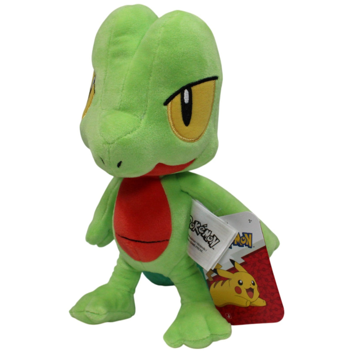 123000017192 Jazwares Geckarbor aus Pokémon Plüschfigur Kumpel Leo 25cm Gelb Grün