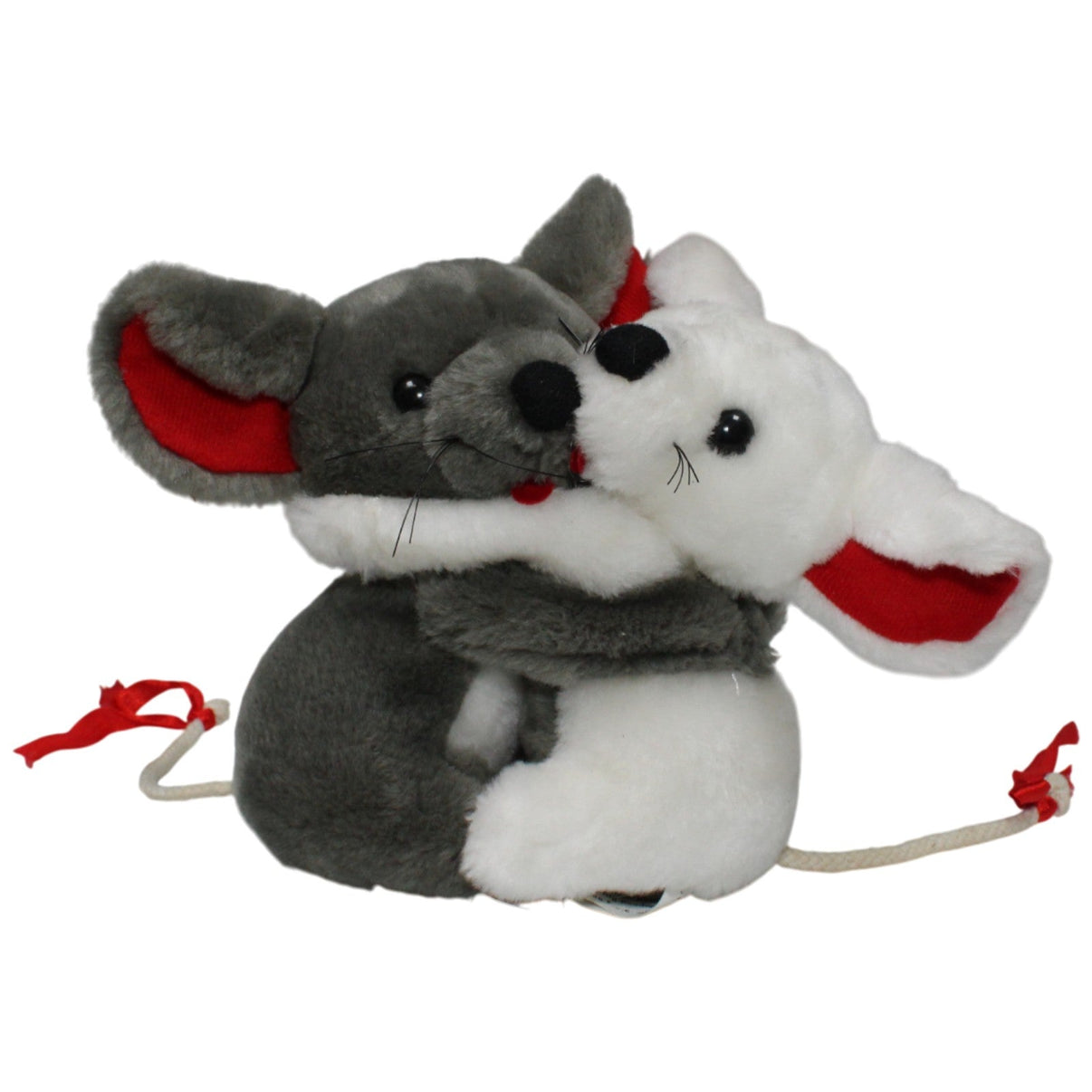 123000017197 Uni - Toys Mäuse - Paar mit Klett - Händen Kuscheltier Kumpel Leo 20cm _Vintage_ Gebraucht