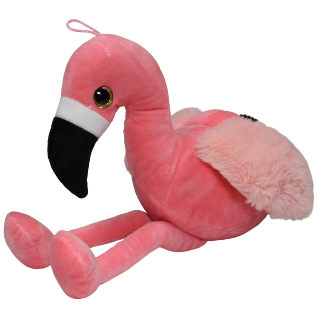 123000017200 Jafri Toys XL Flamingo mit Glitzer - Augen Kuscheltier Kumpel Leo 45cm Gebraucht Gold