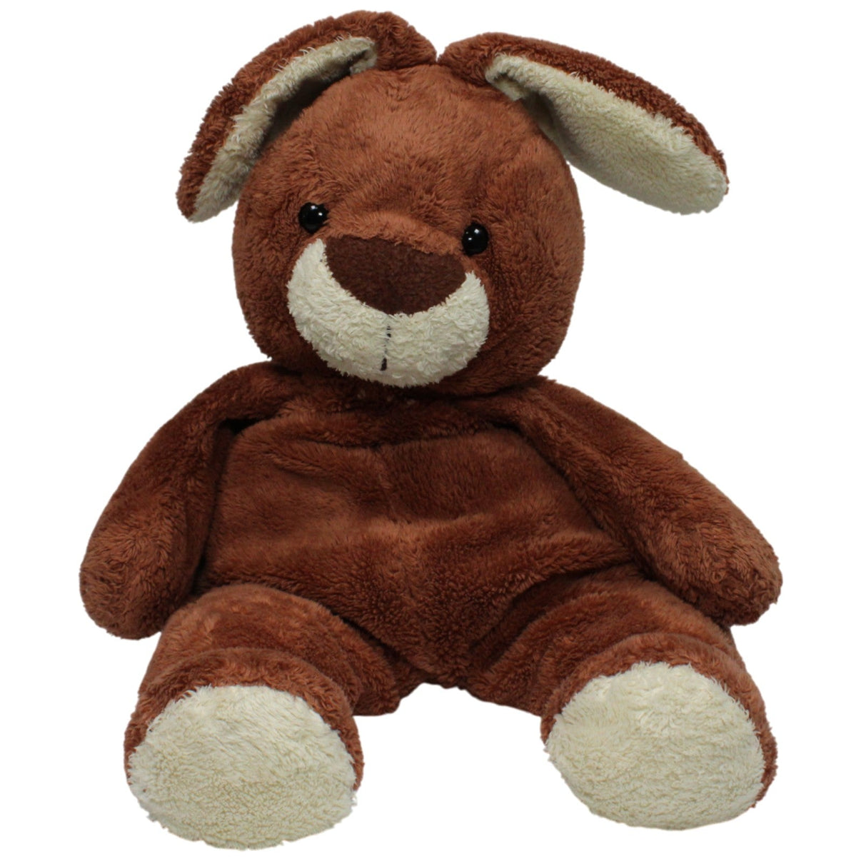 123000017220 Althans Club Großer Hase mit Schlappohren, dunkelbraun Kuscheltier Kumpel Leo 35cm Beige Braun