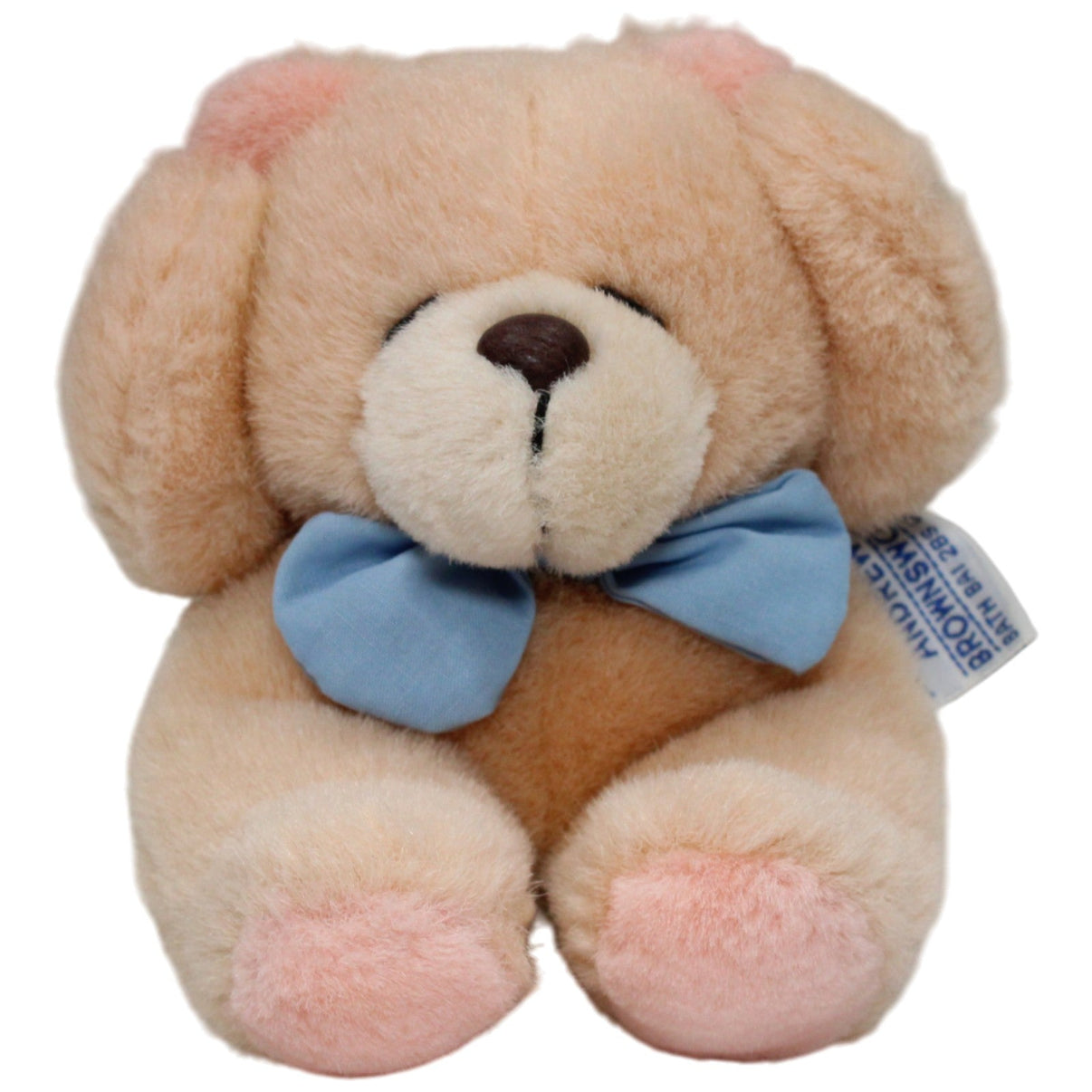 123000017229 Andrew Brownsword Forever Friends, kleiner Teddy mit blauer Fliege (No. 119) Kuscheltier Kumpel Leo 13cm Beige Blau
