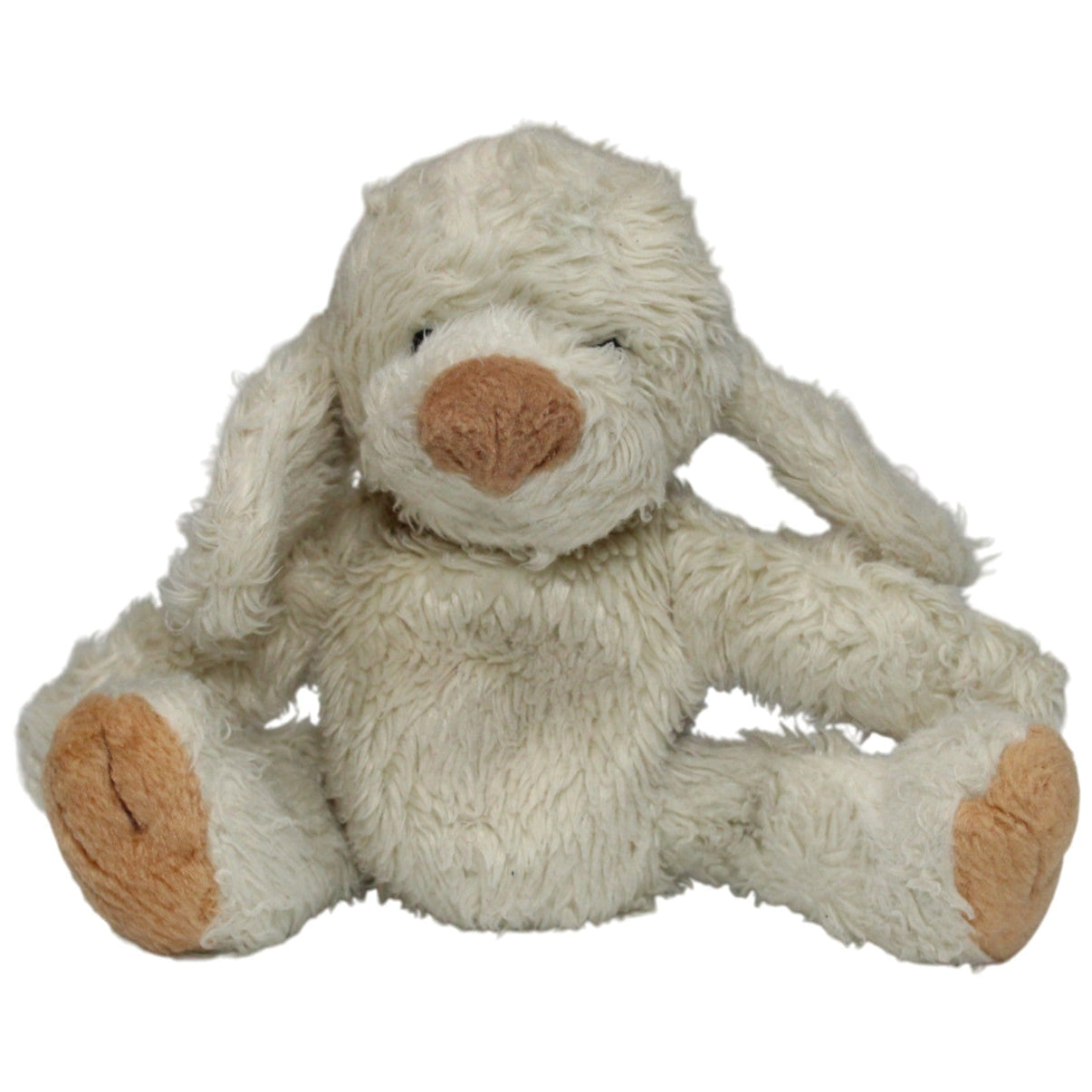 123000017264 Trudi Süßer weißer Hund mit Schlappohren Kuscheltier Kumpel Leo 17cm Beige Gebraucht