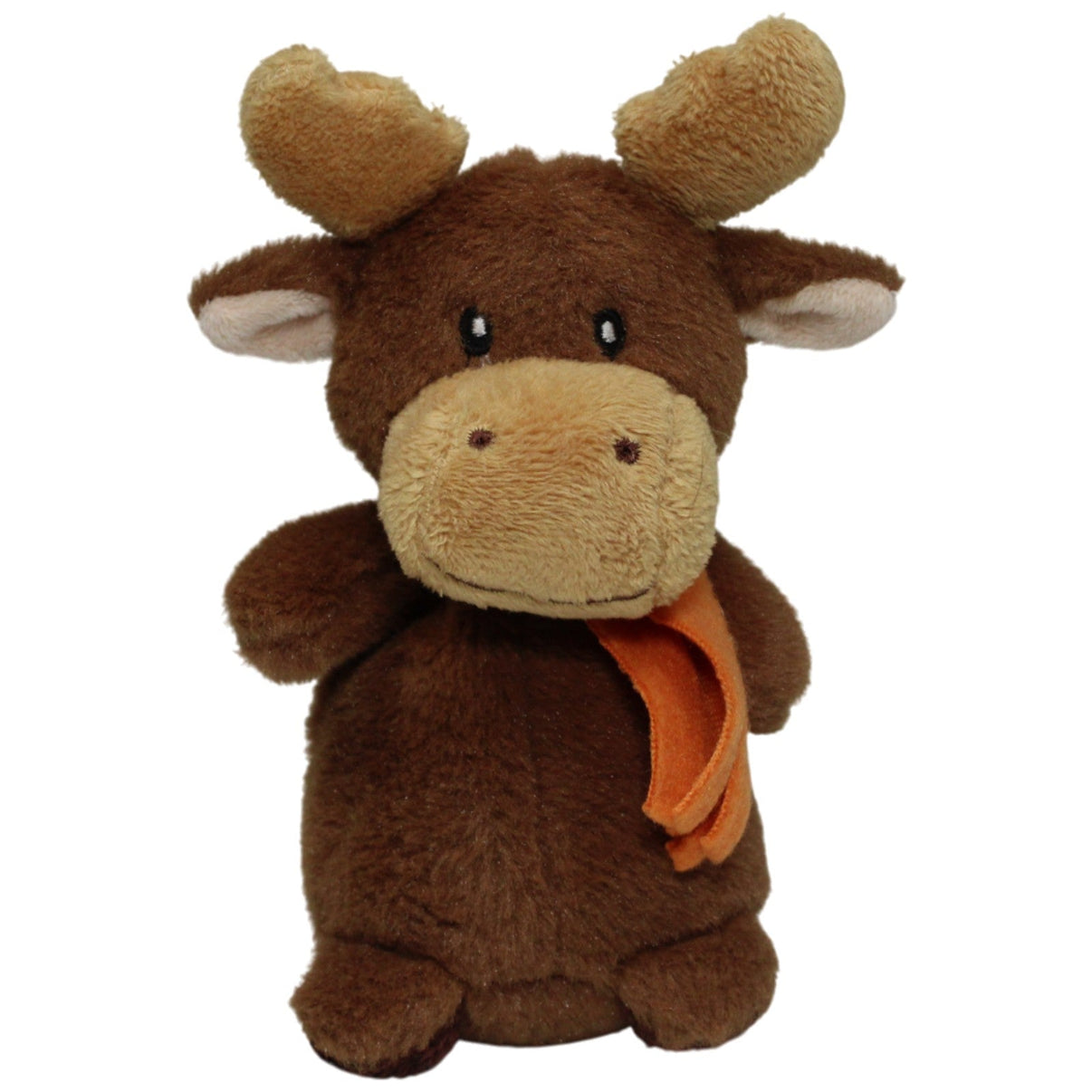123000017286 Althans Club Kleiner Elch mit orangem Schal Wärmekissen mit Bezug Kumpel Leo 15cm Braun Gebraucht
