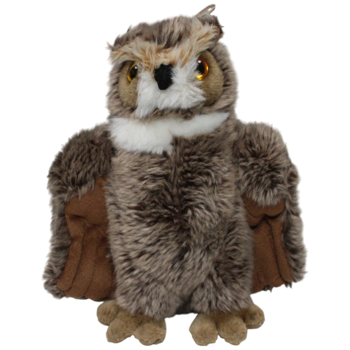 123000017302 TEDDYKOMPANIET Forest Animals, Uhu Kuscheltier Kumpel Leo 25cm Beige Braun