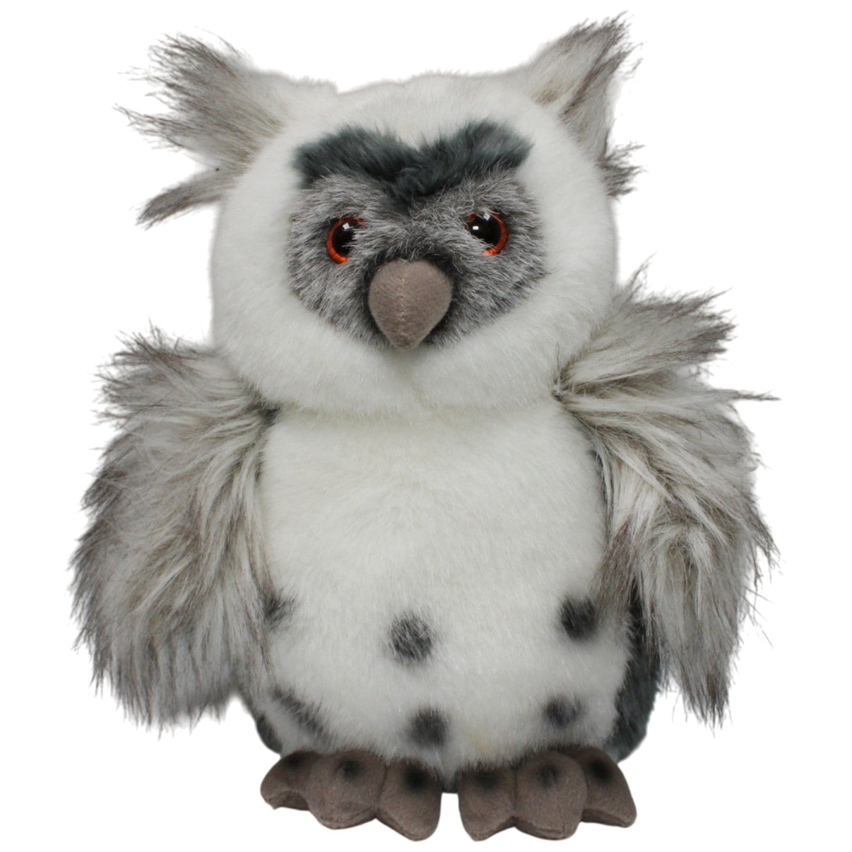 123000017317 Bob der Bär Hübsche Eule, weiß - grau Kuscheltier Kumpel Leo 25cm Gebraucht Grau