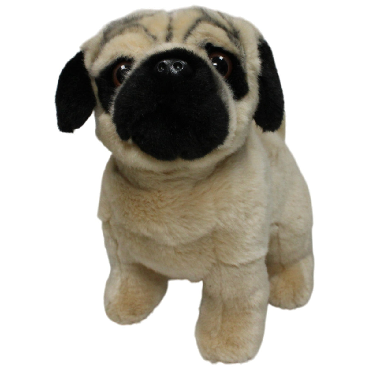 123000017319 Uni - Toys Hübscher Mops, stehend Kuscheltier Kumpel Leo 25cm Beige Gebraucht