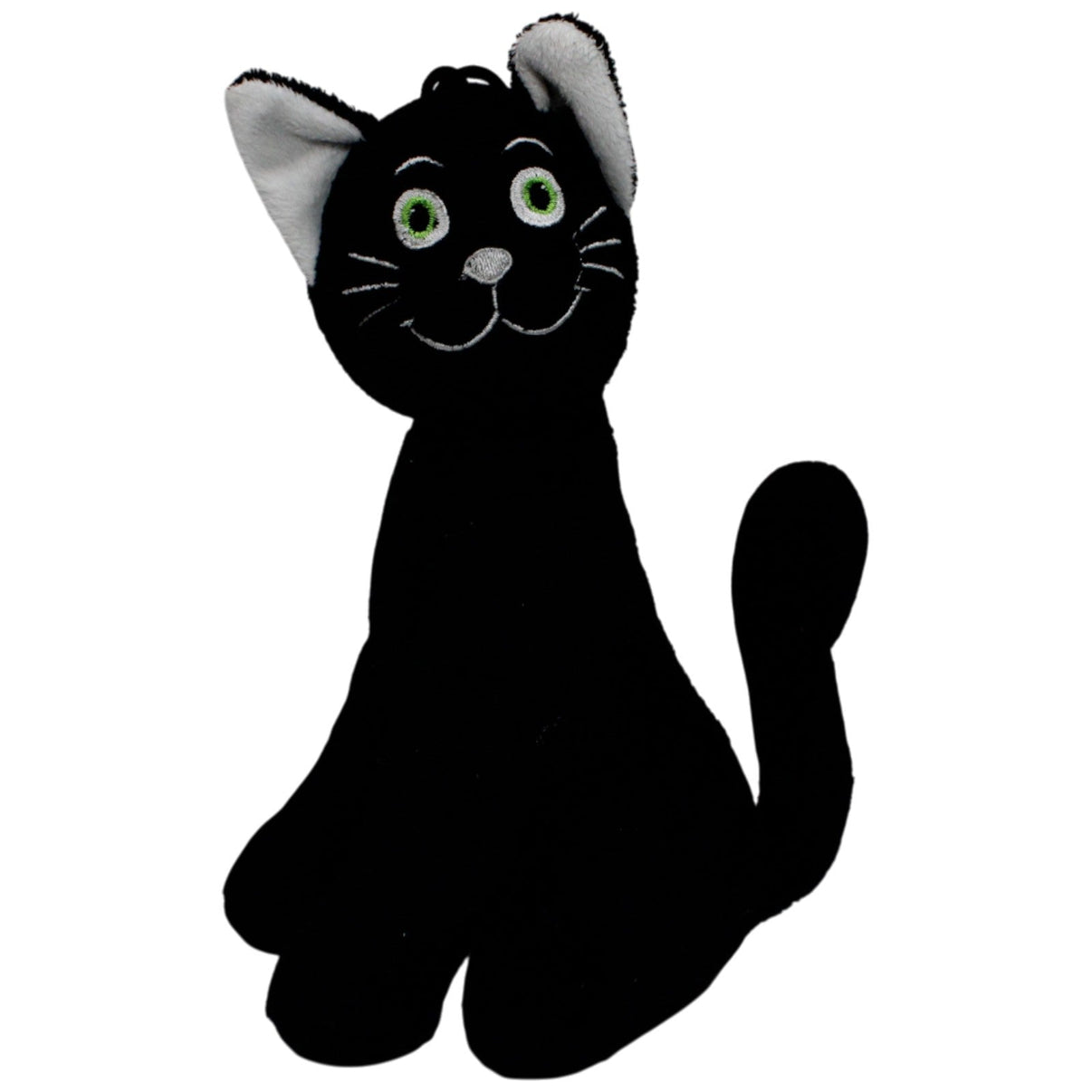 123000017321 Unbekannt Schwarze Katze, sitzend Kuscheltier Kumpel Leo 20cm Gebraucht Kuscheltier