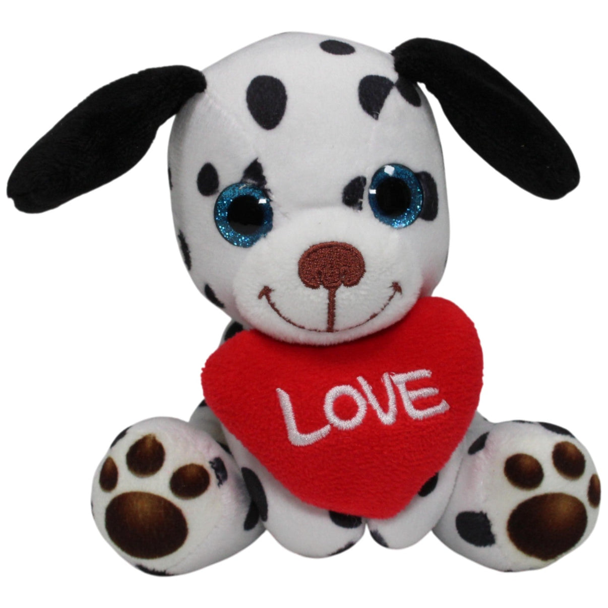 123000017324 Unbekannt Süßer Dalmatiner mit Herz "LOVE" Kuscheltier Kumpel Leo 15cm Gebraucht Hund
