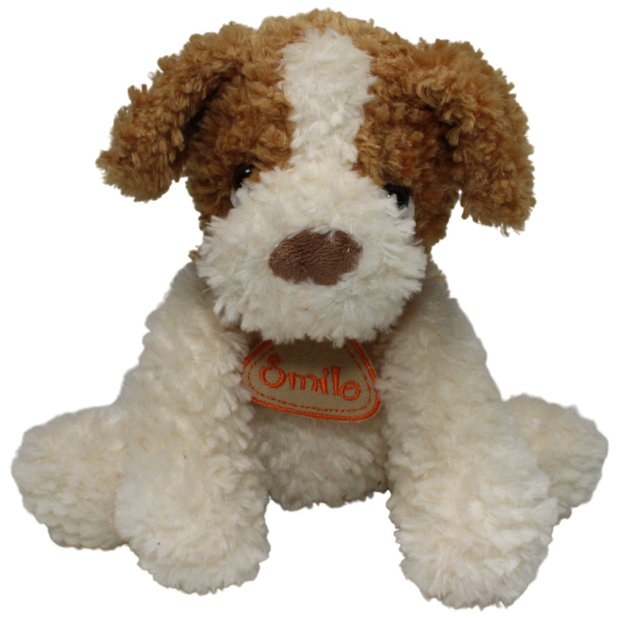 123000017325 NIRD Süßer Hund mit "Smile" - Anhänger Kuscheltier Kumpel Leo 30cm Braun Gebraucht