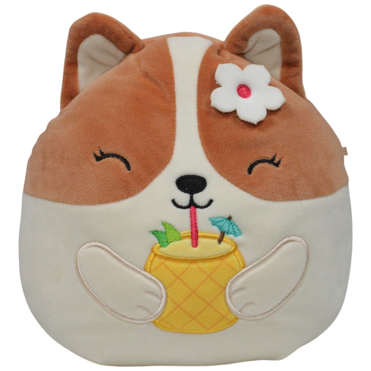 123000017329 Kellytoy Squishmallows, Hund Regina Corgi Kuscheltier Kumpel Leo 20cm 25cm Beige