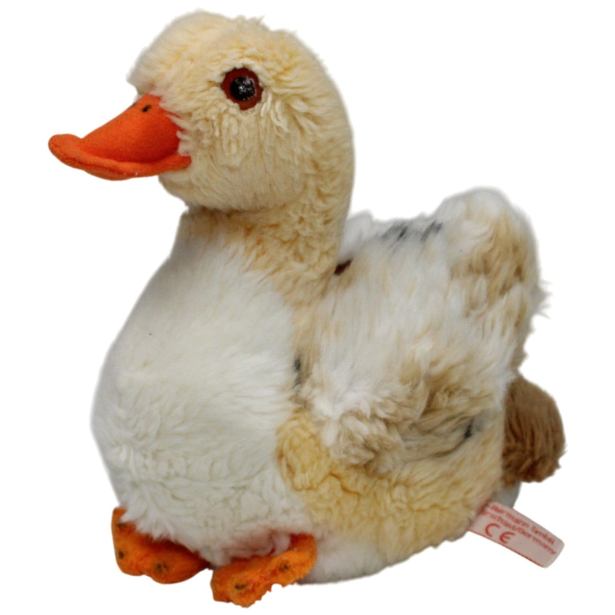 123000017338 Teddy - Hermann Beige Ente Kuscheltier Kumpel Leo 20cm Beige Gebraucht