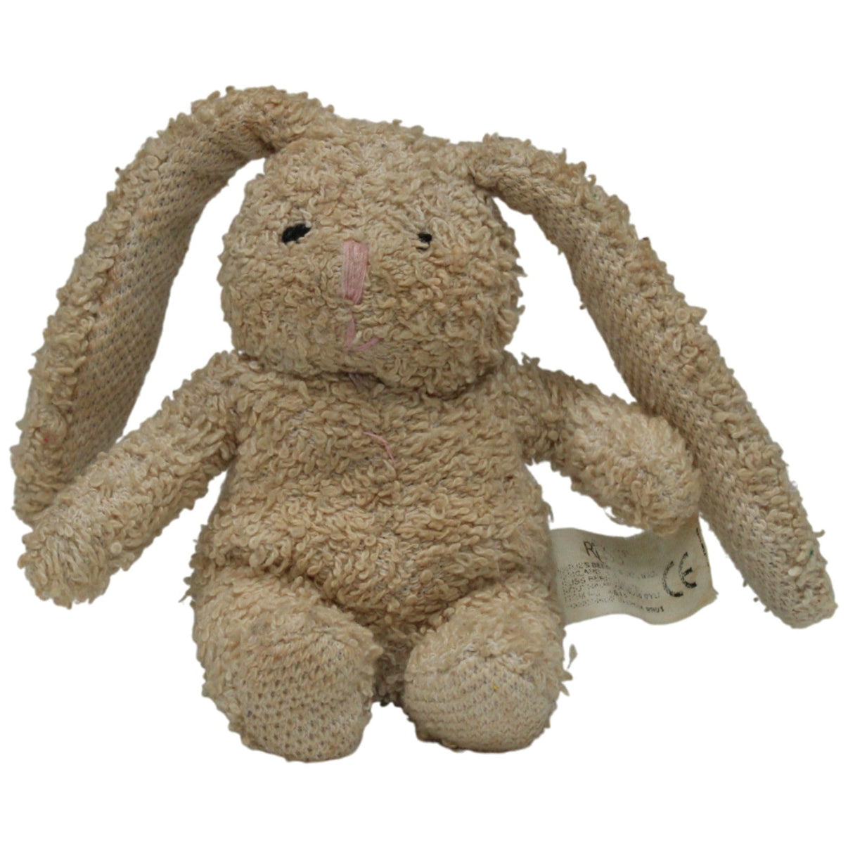 123000017380 Russ Berrie Home Buddies, Hase Kuscheltier Kumpel Leo 11cm _Vintage_ Beige