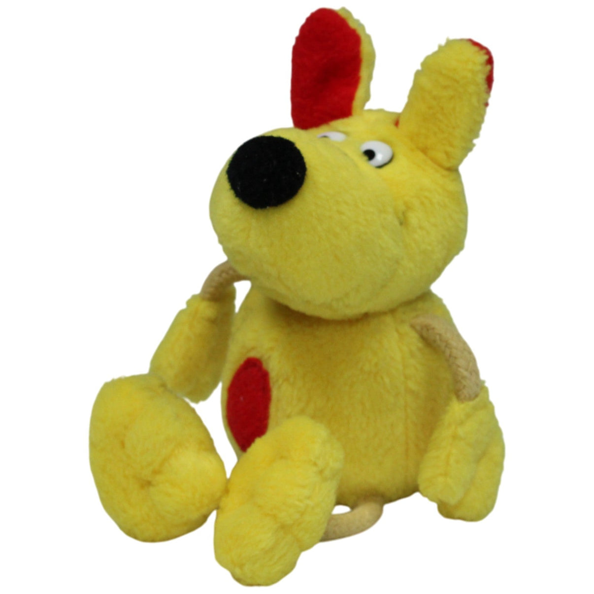 123000017381 C&A Gelber Maskottchen Hund Kuscheltier Kumpel Leo 18cm _Vintage_ Gebraucht