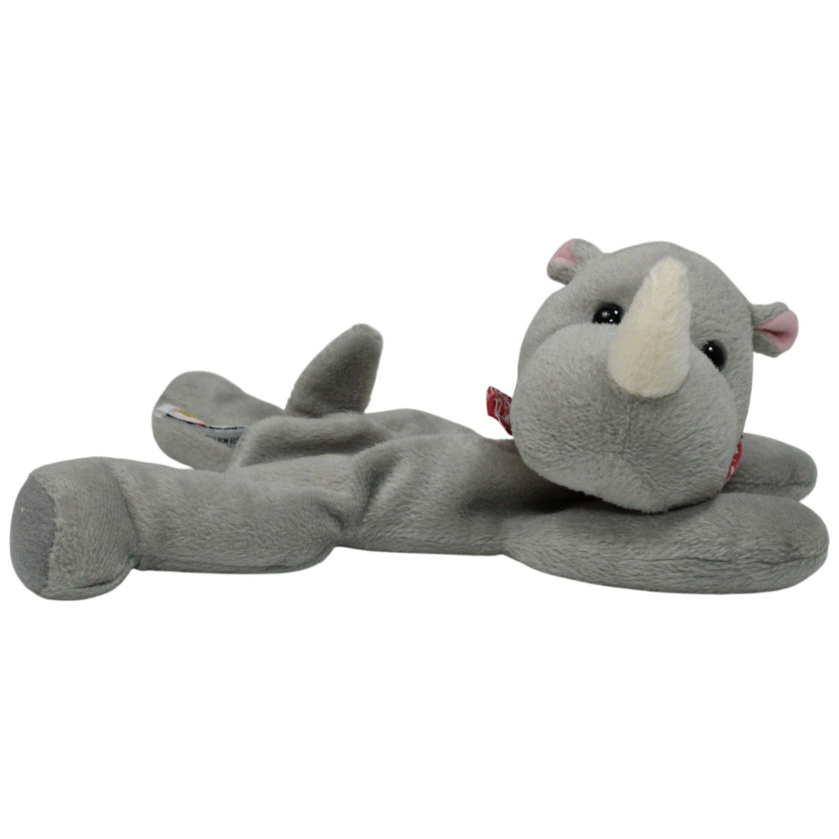 123000017382 Bauer Süßes Nashorn mit Halstuch Kuscheltier Kumpel Leo 24cm Gebraucht Grau