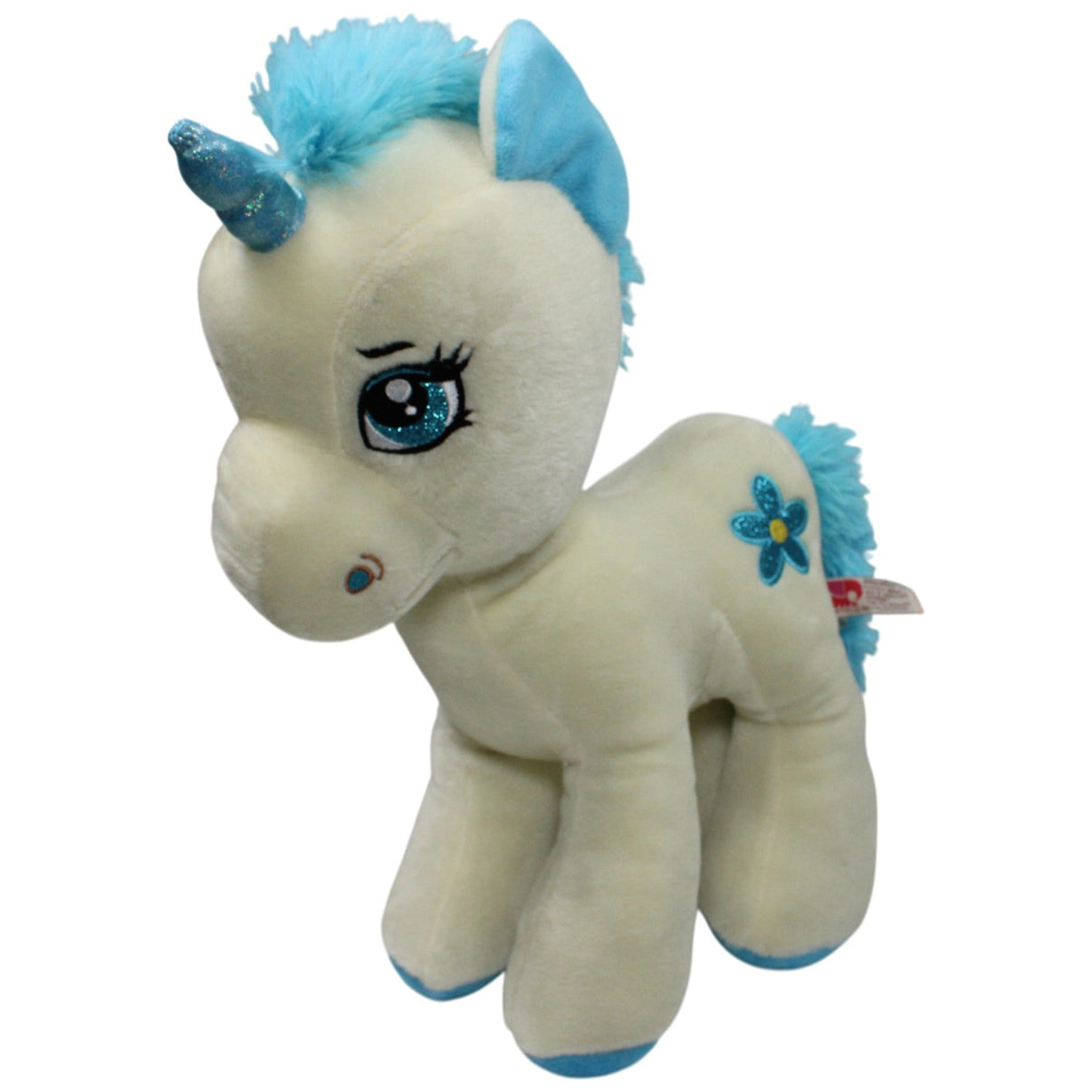 123000017384 Morgenroth Großes Einhorn, blau Kuscheltier Kumpel Leo 43cm Beige Blau
