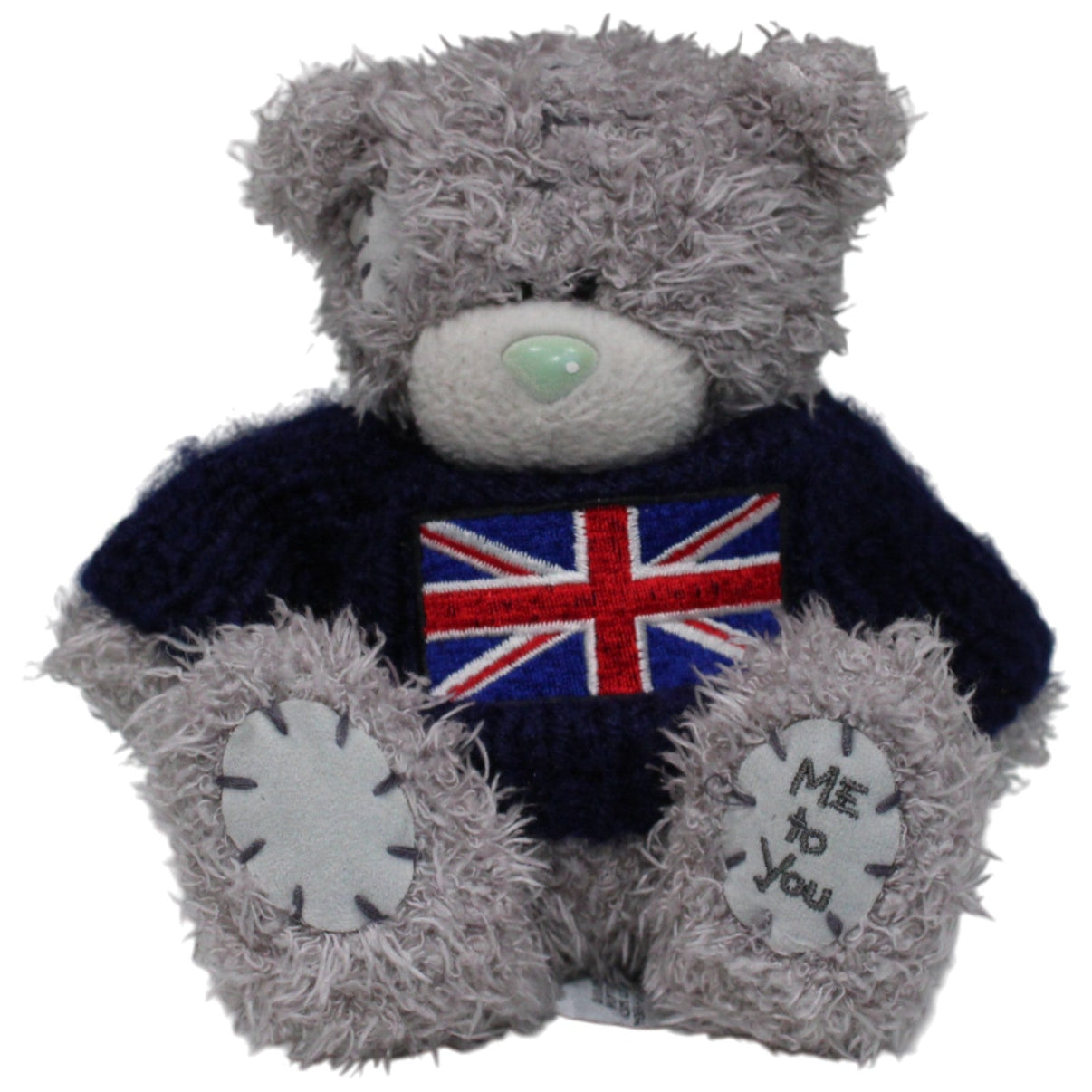 123000017386 Carte Blanche Me to You Teddy mit Pullover Großbritannien - Flagge Kuscheltier Kumpel Leo 15cm Blau Gebraucht