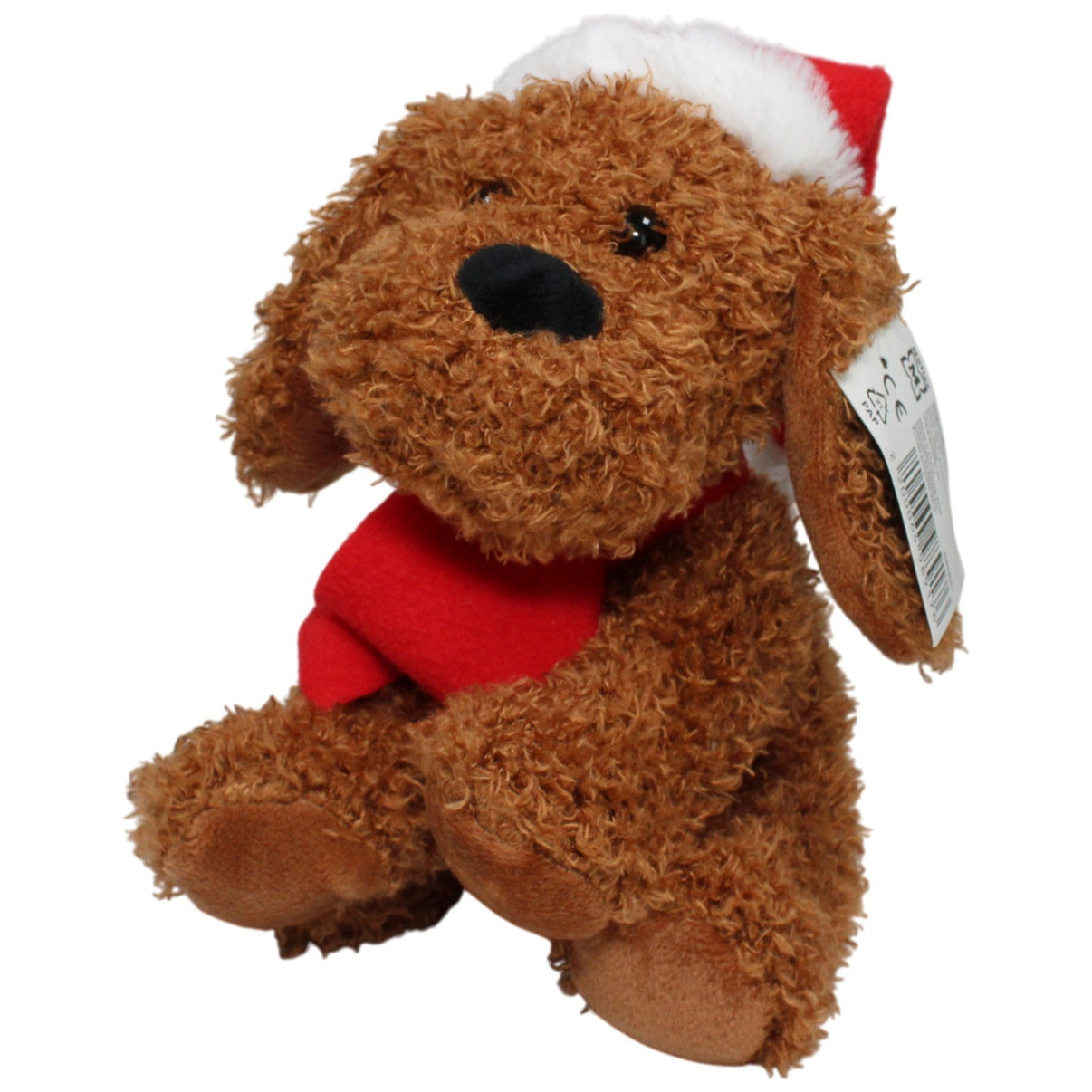 123000017420 Müller Brauner Hund mit Mütze & Schal Kuscheltier Kumpel Leo 23cm Braun Kuscheltier