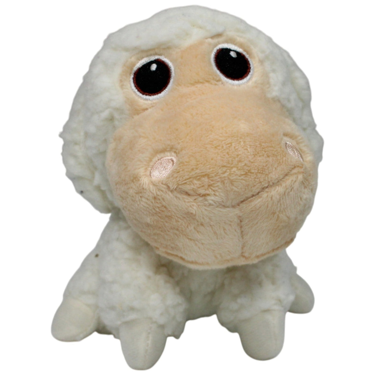 123000017474 TCC Global Mini Big Headz, Schaf Kuscheltier Kumpel Leo 12cm Beige Gebraucht
