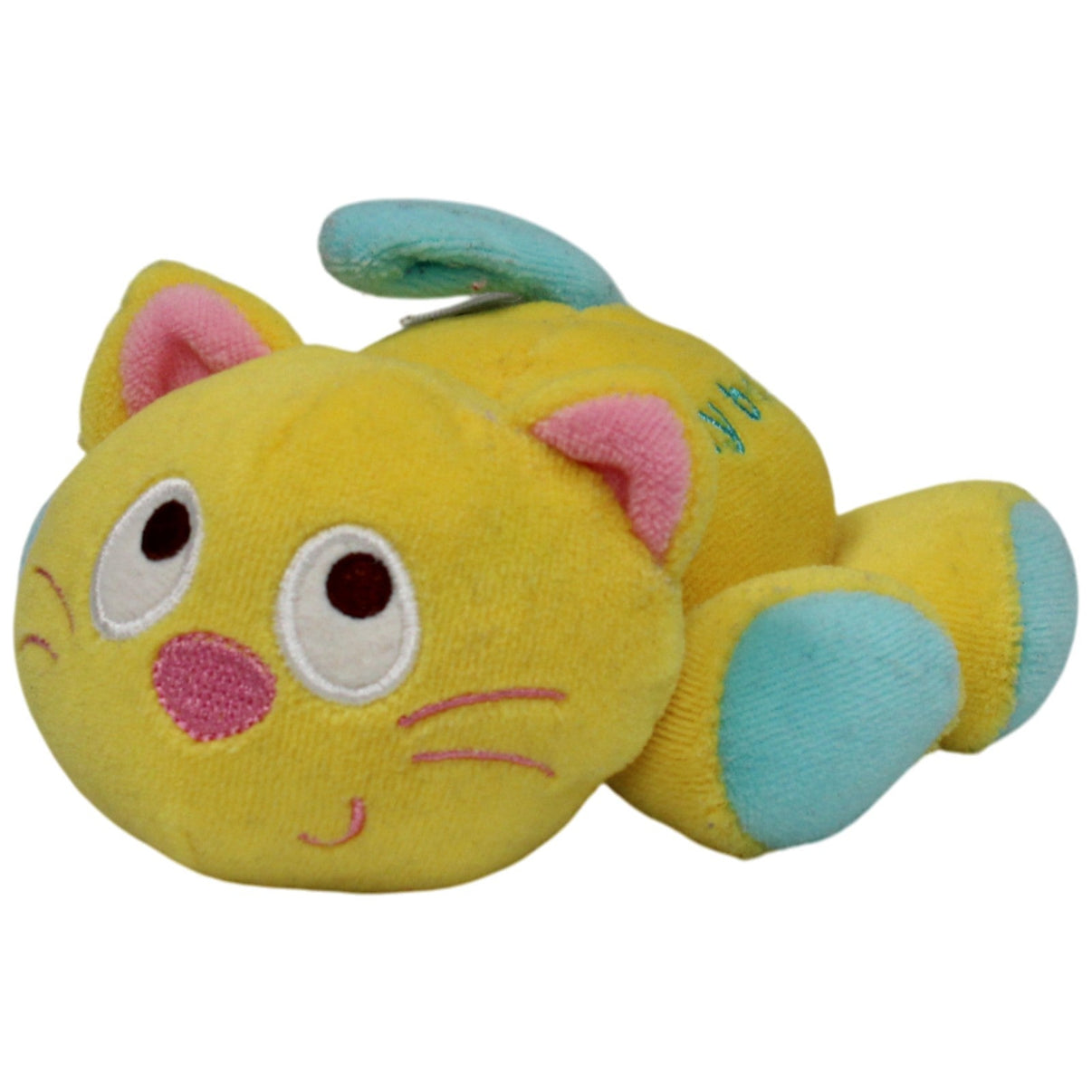 123000017478 Unbekannt Gelbe Katze "my baby" Greifling mit Rassel Kumpel Leo 13cm Gebraucht Gelb