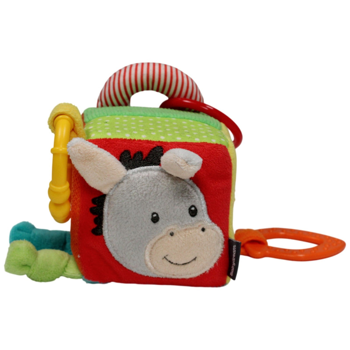 123000017489 Babydream Esel Emil mit Glocke Activity - Würfel Kumpel Leo 8cm Activity - Würfel Gebraucht