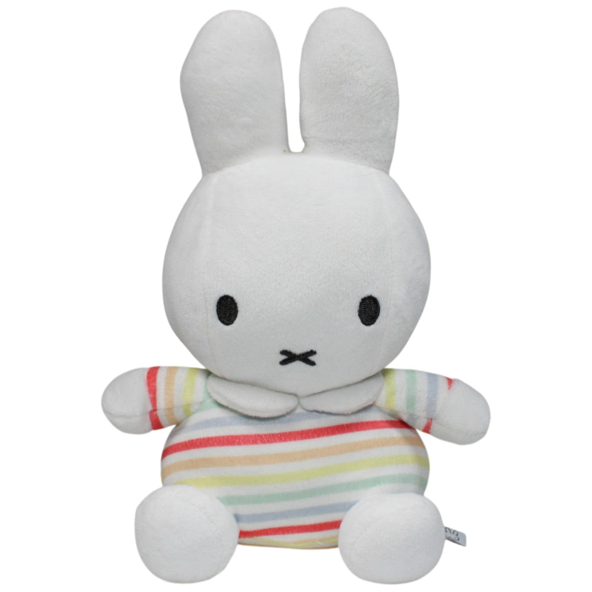 123000017490 Tiamo nijntje miffy, Hase mit Streifenmuster & Glocke Kuscheltier Kumpel Leo 25cm Gebraucht Kuscheltier