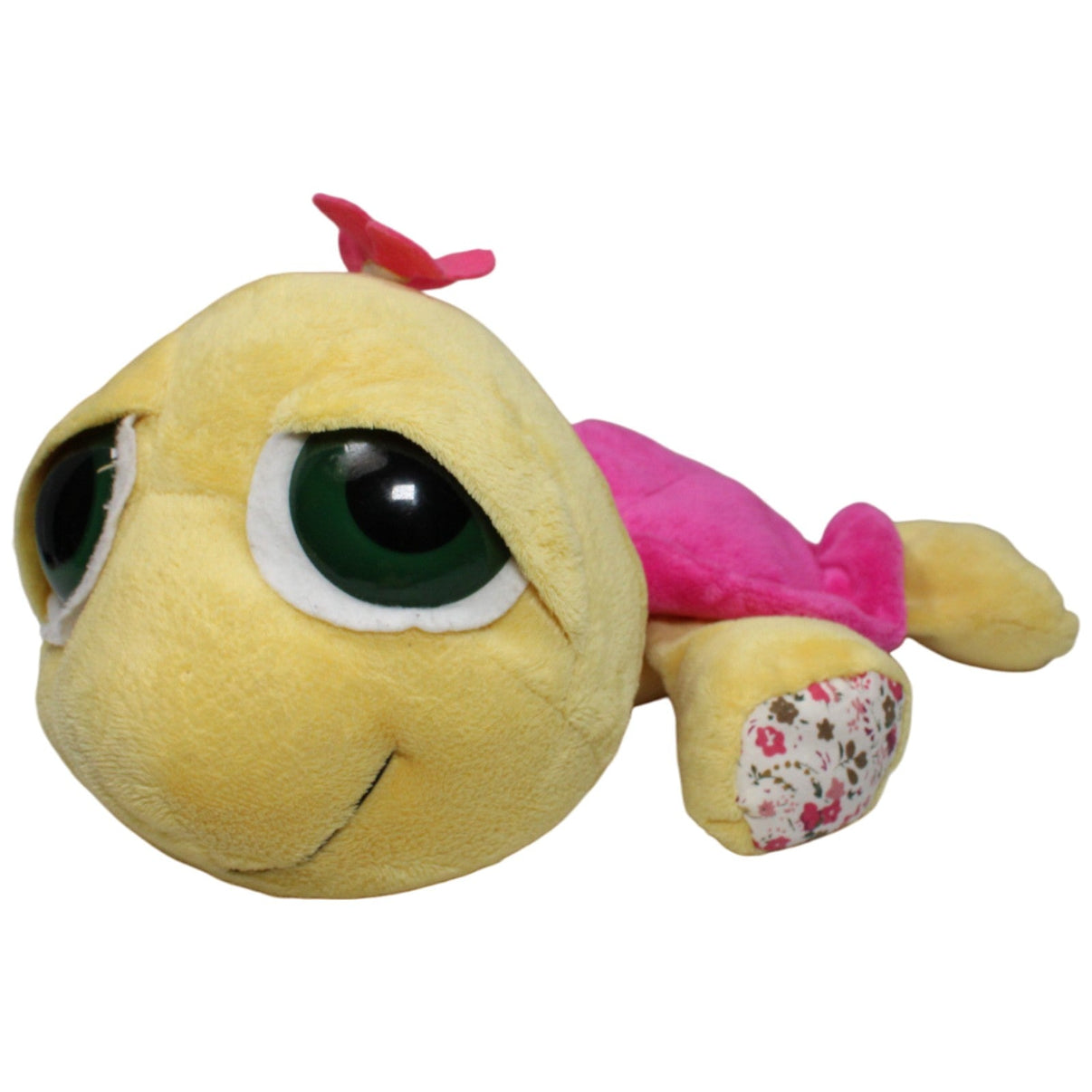 123000017511 Unbekannt Große gelbe Schildkröte mit pinkem Panzer "ZAKYNTHOS" Kuscheltier Kumpel Leo 35cm Gebraucht Gelb