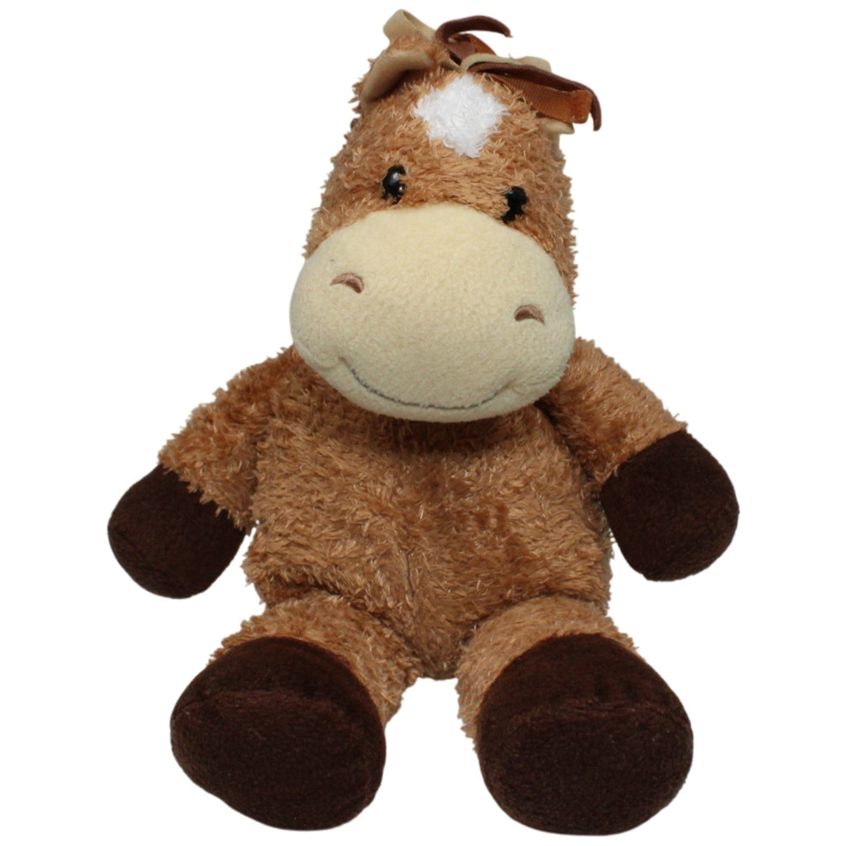 123000017513 Unbekannt Süßes braunes Schlenker - Pferd Kuscheltier Kumpel Leo 35cm Beige Braun