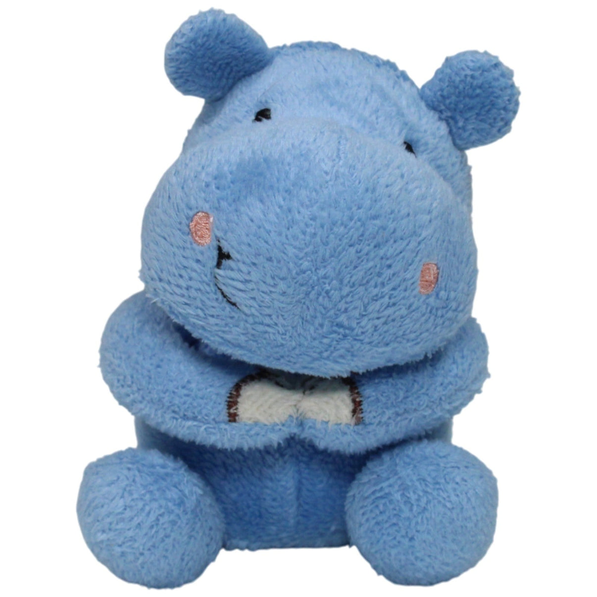 123000017514 Fisher - Price Happy People, süßes Nilpferd Kuscheltier Kumpel Leo 10cm Blau Gebraucht