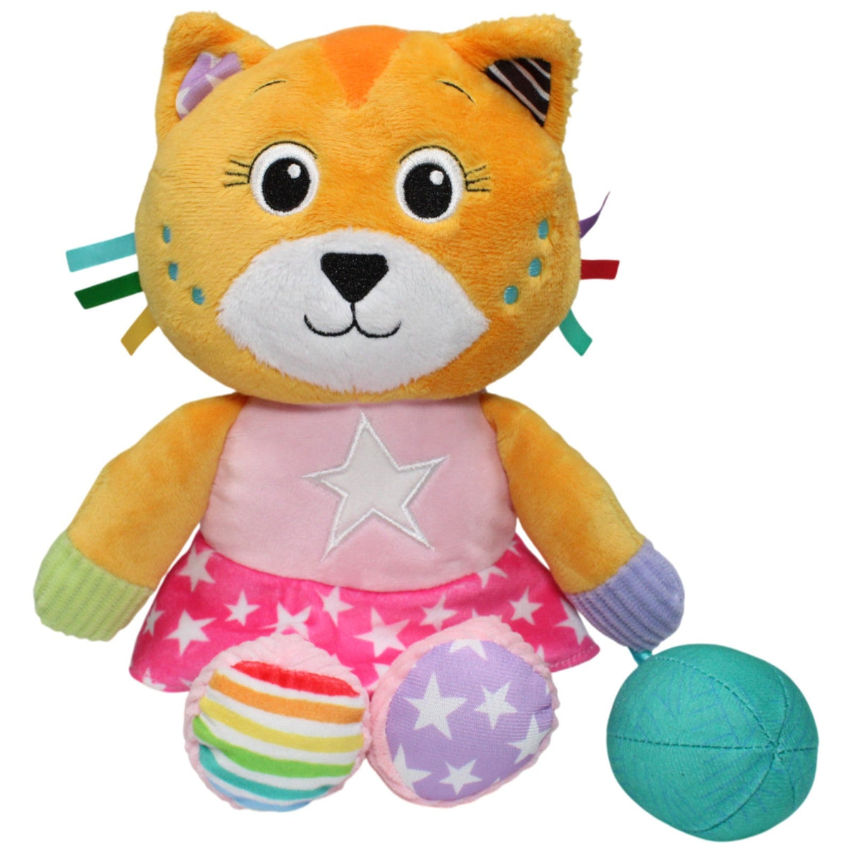 123000017552 Clementoni Orange Katze mit rosa Kleid Activity - Kuscheltier Kumpel Leo 30cm Activity - Kuscheltier Disney