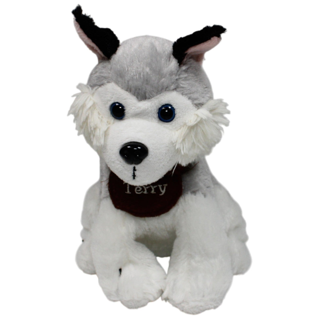 123000017563 Tesco Stores Süßer Wolf Terry Kuscheltier Kumpel Leo 20cm Gebraucht Grau